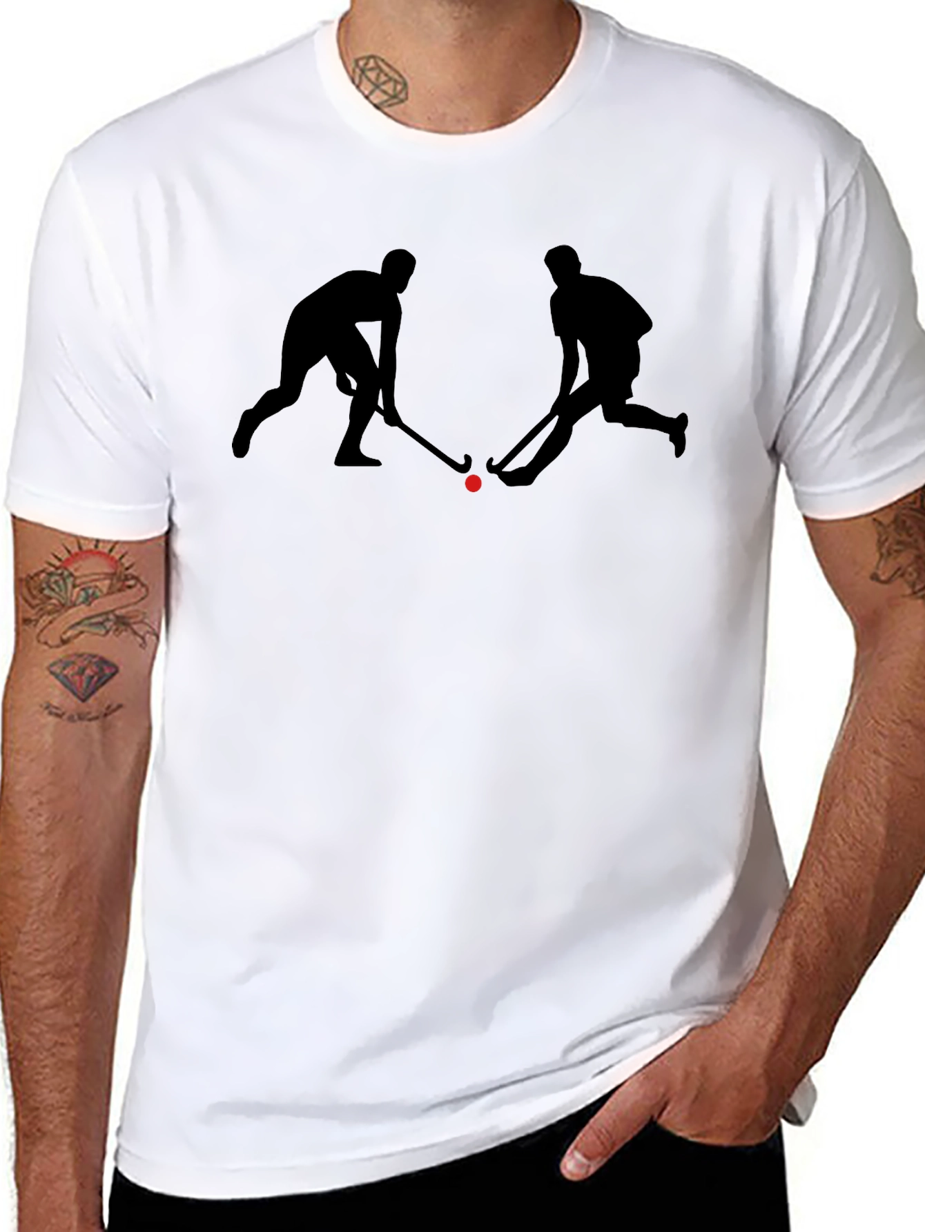 Hockey Players Black T-Shirt