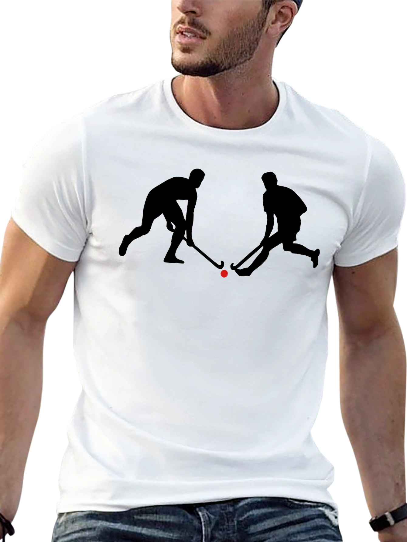 Hockey Players Black T-Shirt