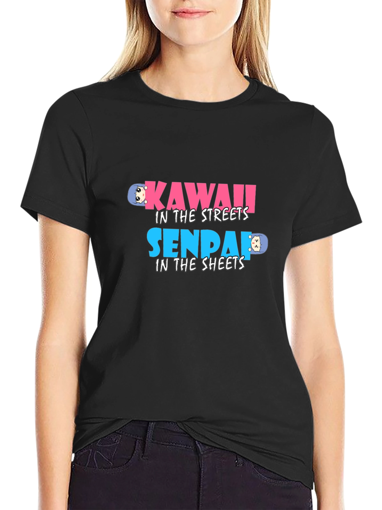 Kawaii Senpai Graphic Tee - Anime Inspired