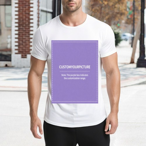 Custom Double?Sided Printed Short Sleeve T?Shirt | Personalized Front & Back Tee, Single Unit
