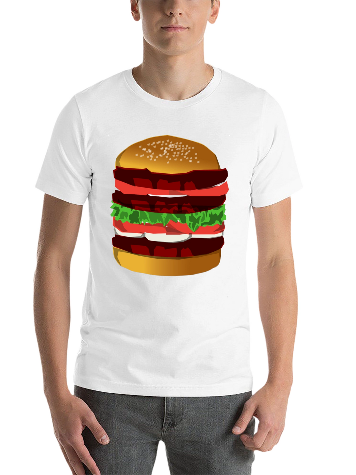 Burger Graphic Tee - Black T-Shirt