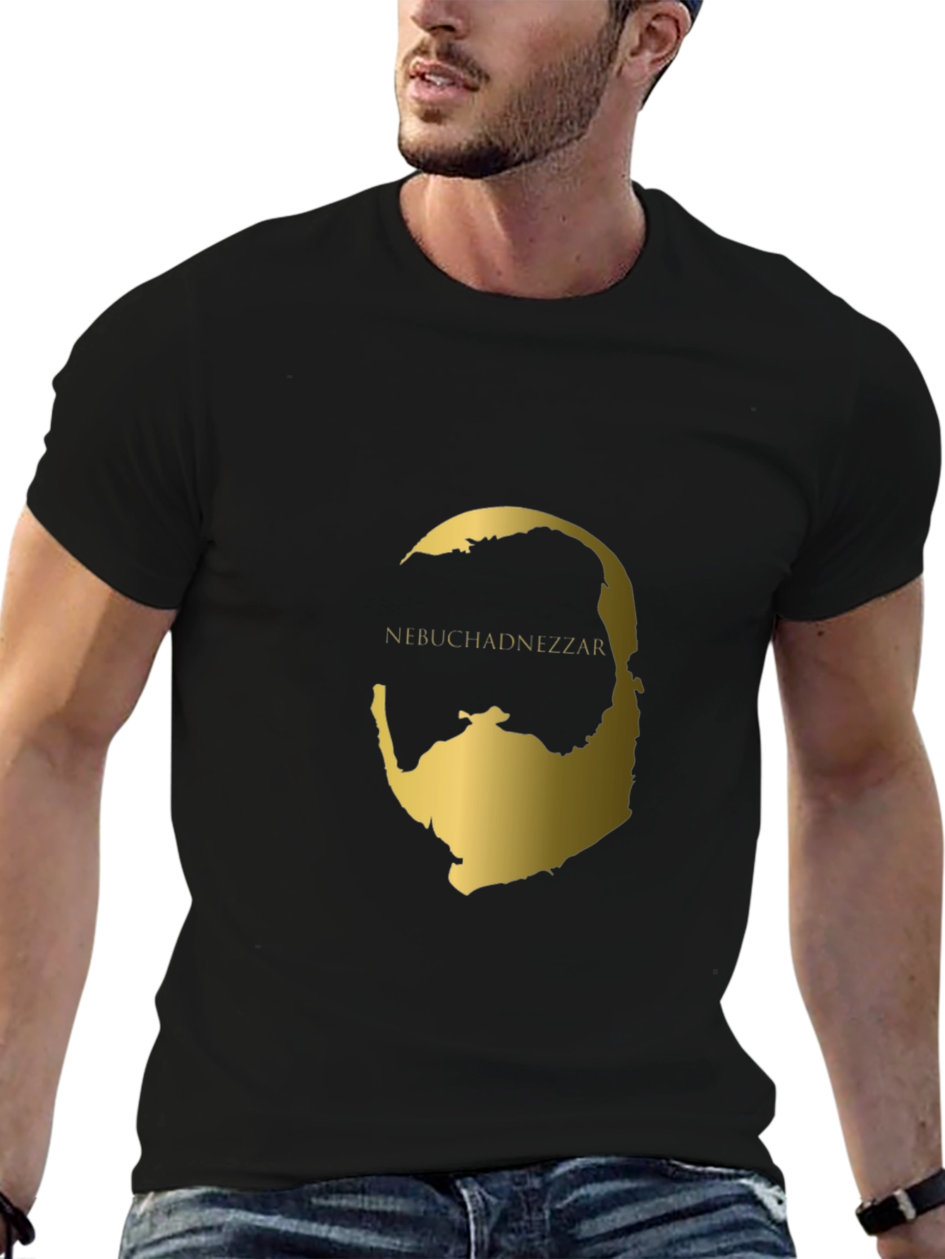 Nebuchadnezzar Gold Graphic Black T-Shirt