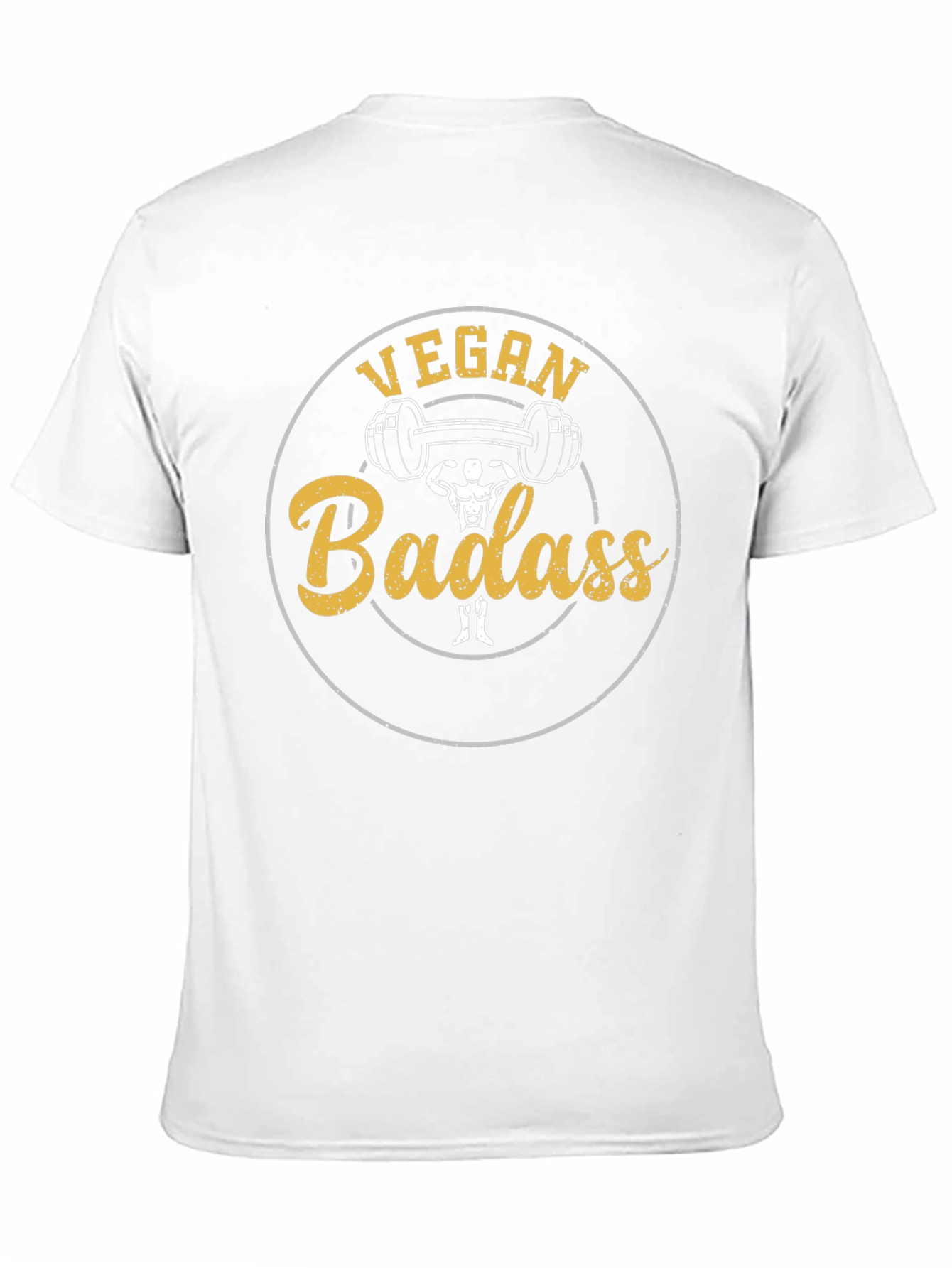 Vegan Badass T-Shirt - Weightlifting Design