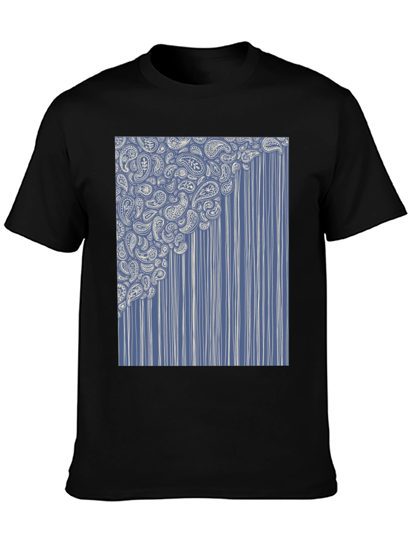 Paisley Cascade Graphic Tee - Stylish Comfort