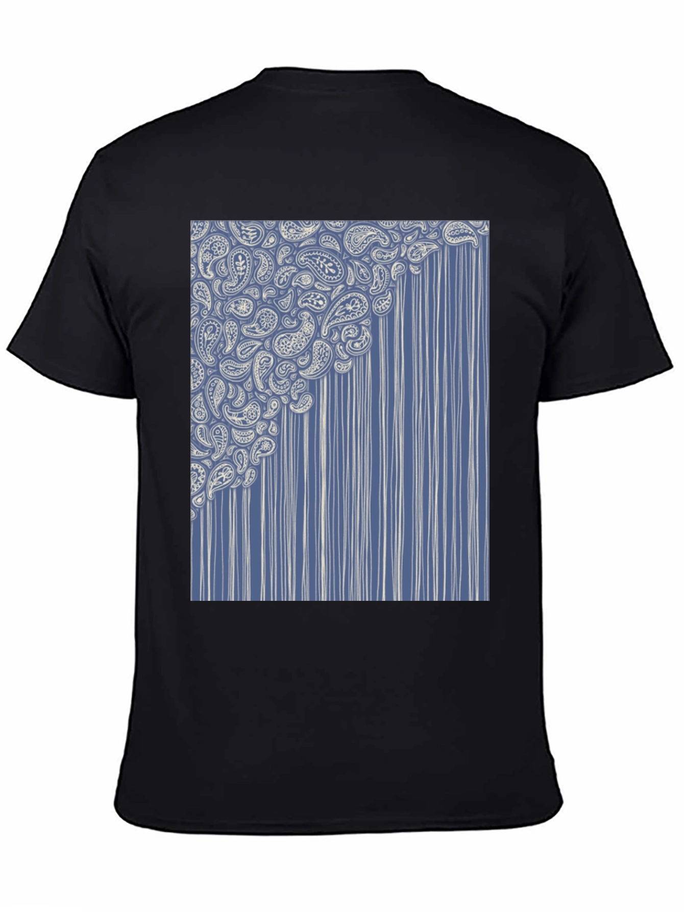 Paisley Cascade Graphic Tee - Stylish Comfort
