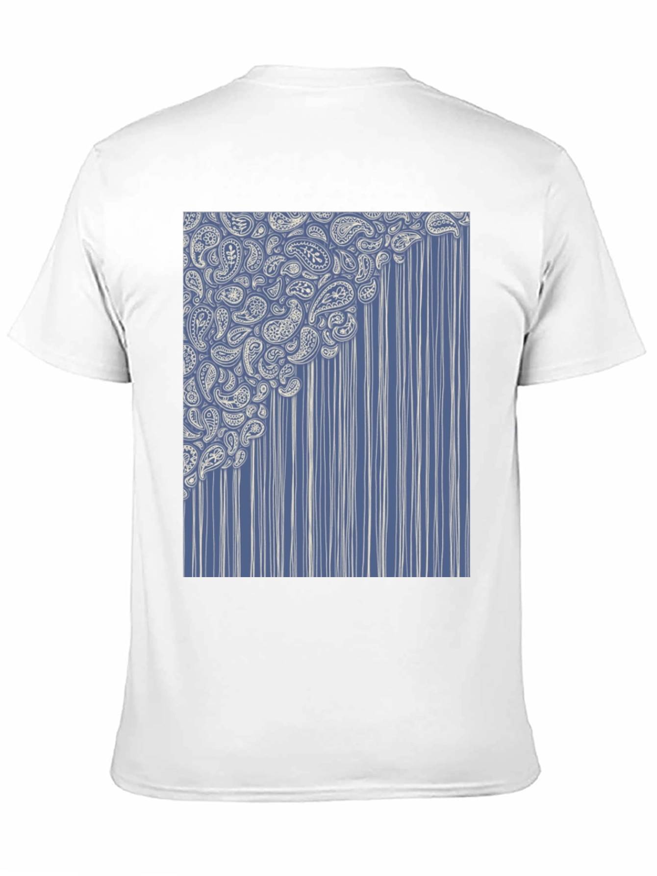 Paisley Cascade Graphic Tee - Stylish Comfort