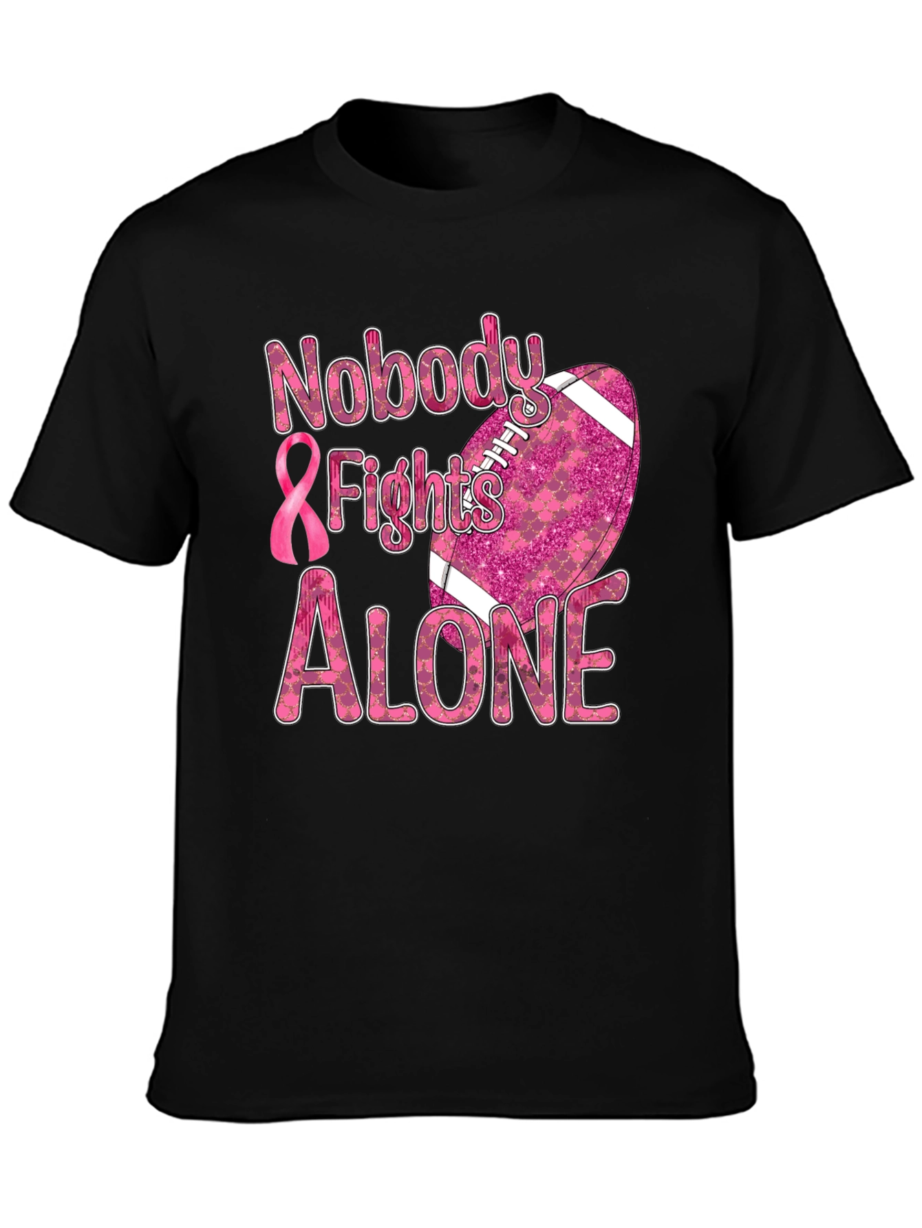 Breast Cancer Awareness Football T-Shirt