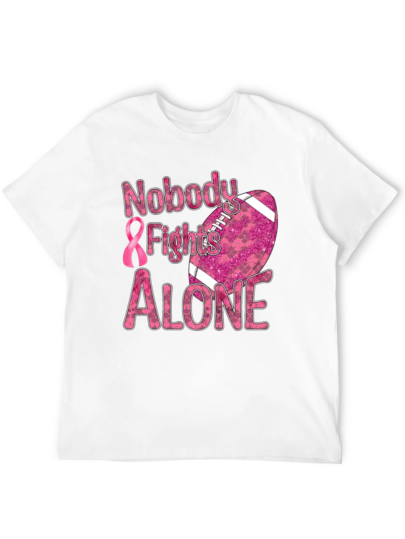 Breast Cancer Awareness Football T-Shirt