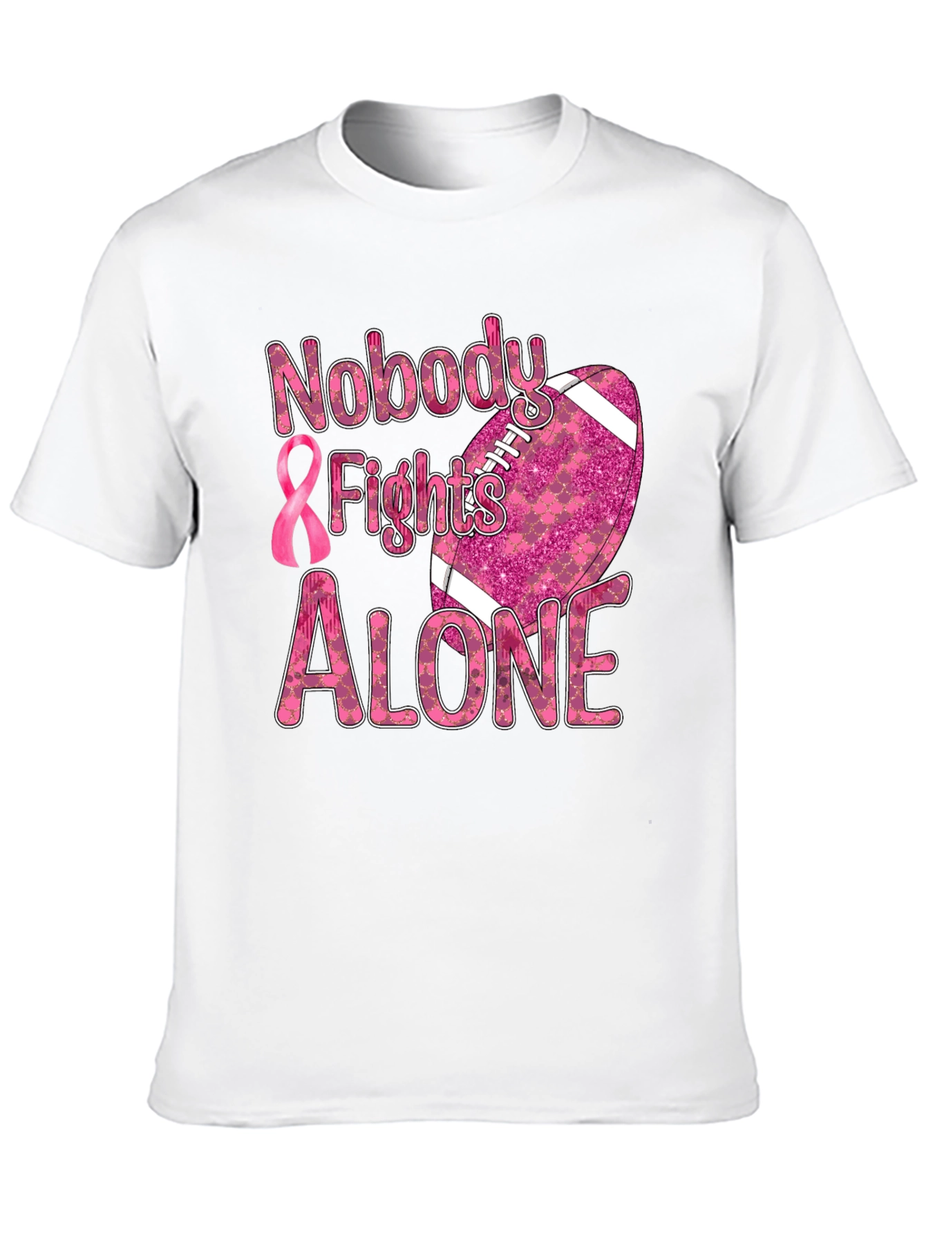 Breast Cancer Awareness Football T-Shirt