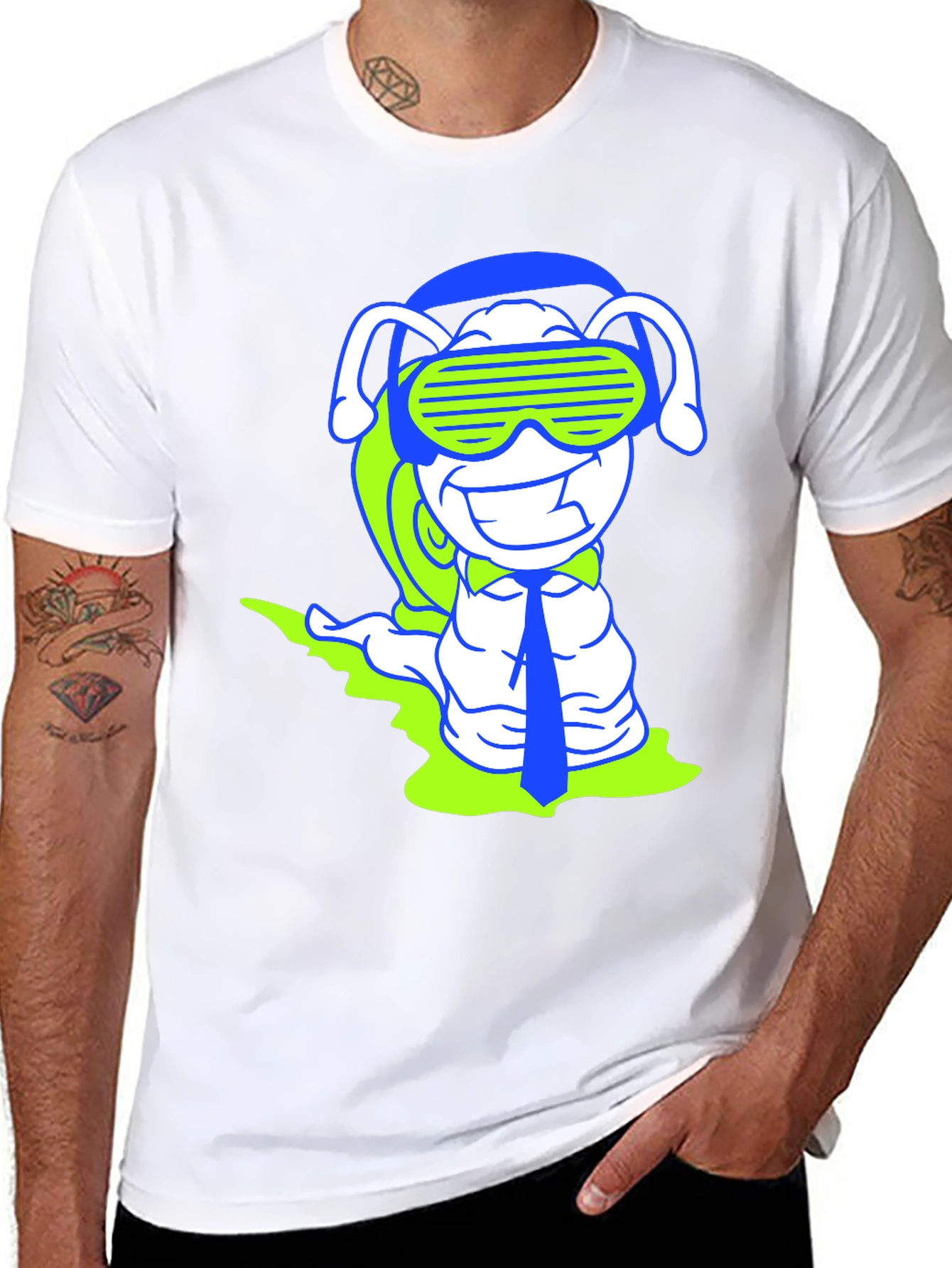 DJ Snail Graphic Tee - Black Cotton T-Shirt