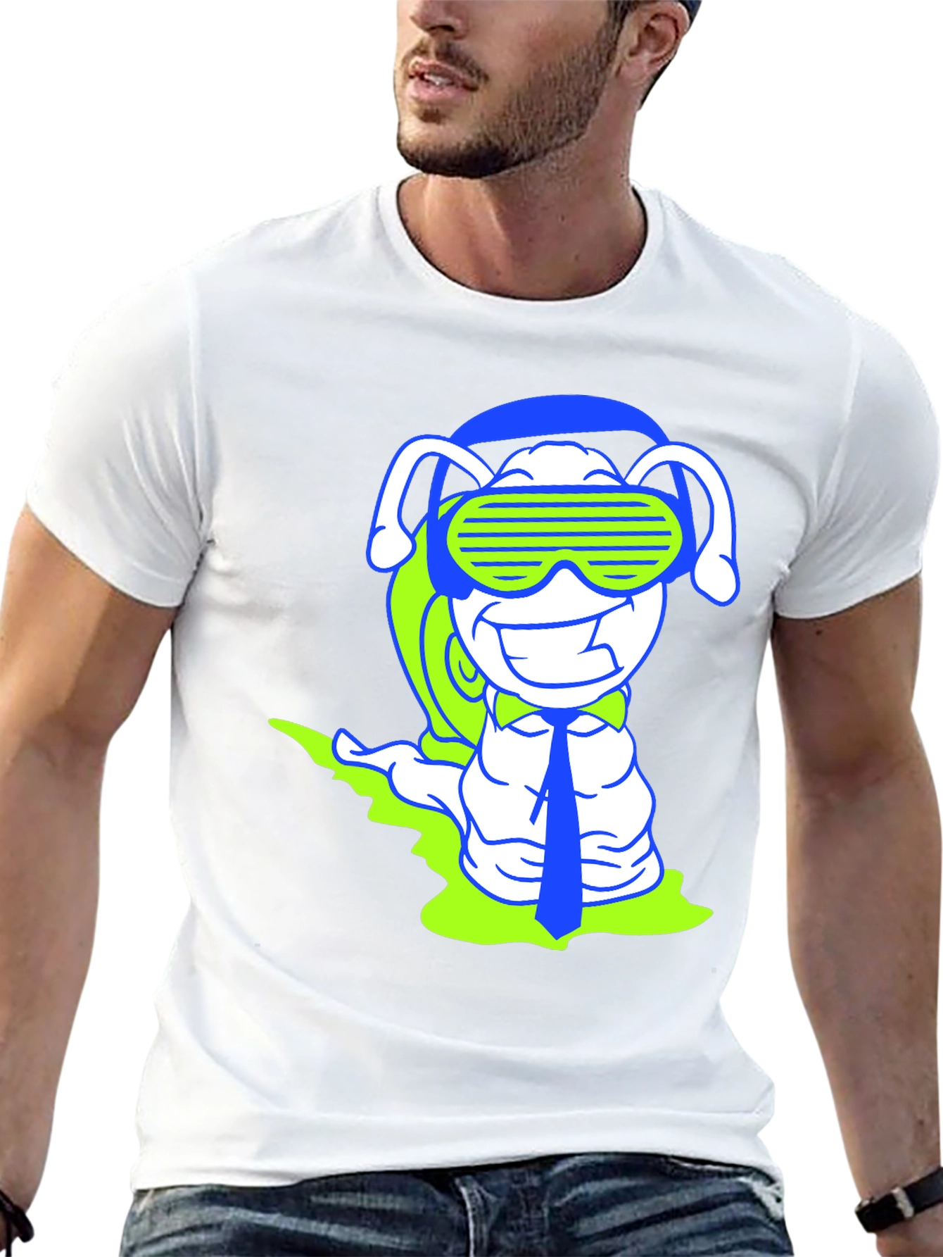 DJ Snail Graphic Tee - Black Cotton T-Shirt