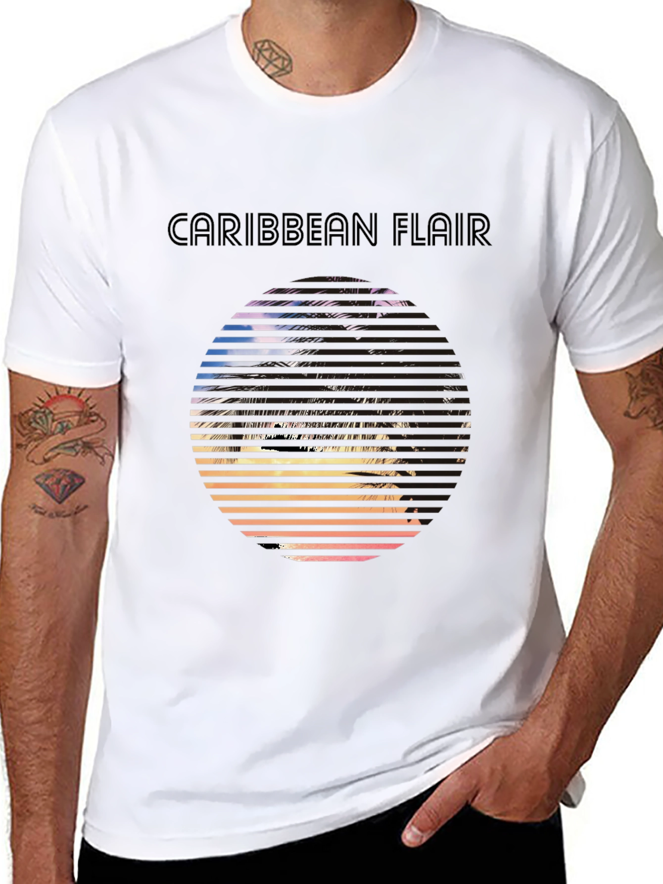 Caribbean Flair Graphic T-Shirt