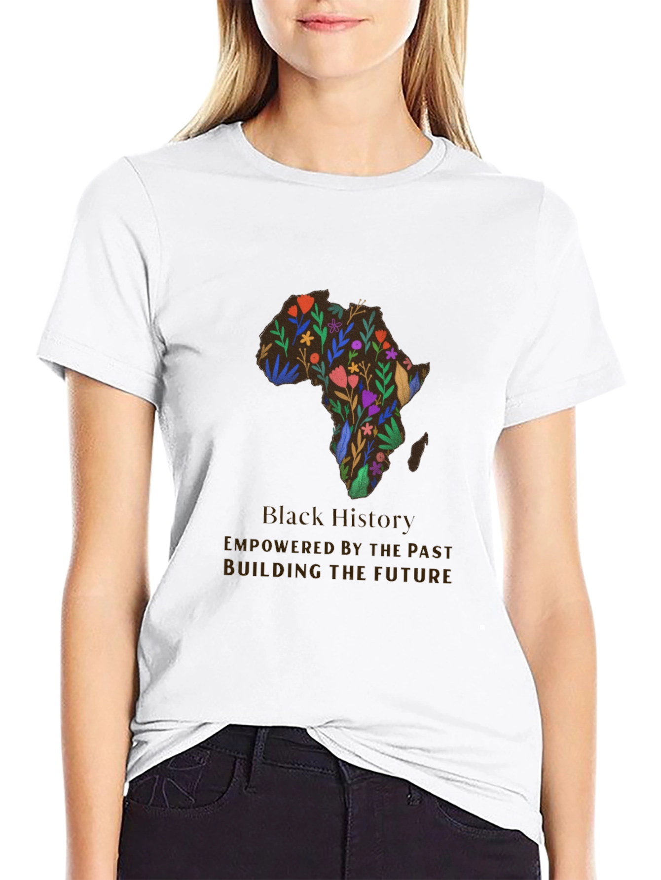 Black History Floral Africa T-Shirt