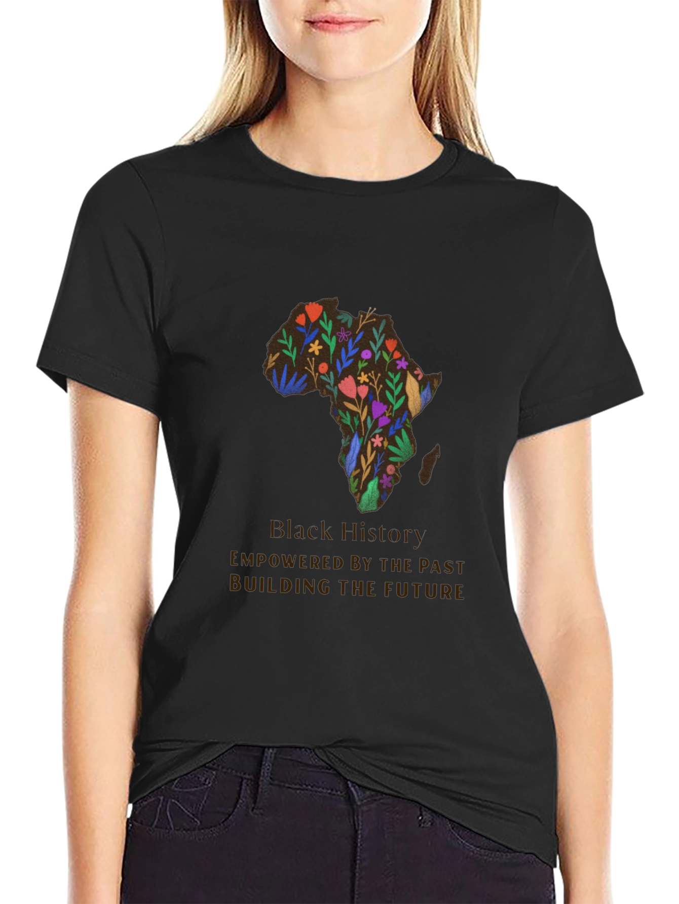 Black History Floral Africa T-Shirt