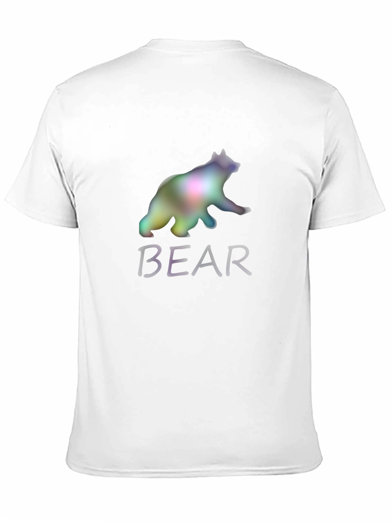 Mens Black Bear Graphic Print T-Shirt
