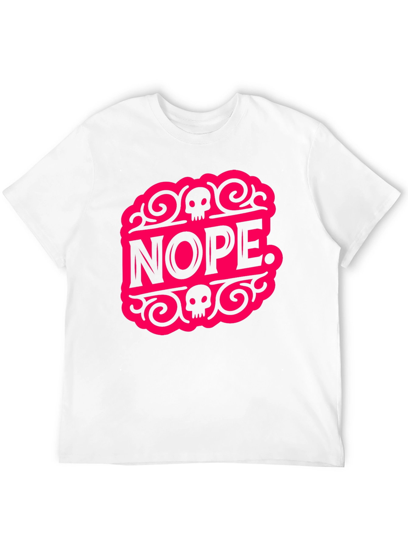 Nope. Graphic Tee - Bold Statement Black T-Shirt