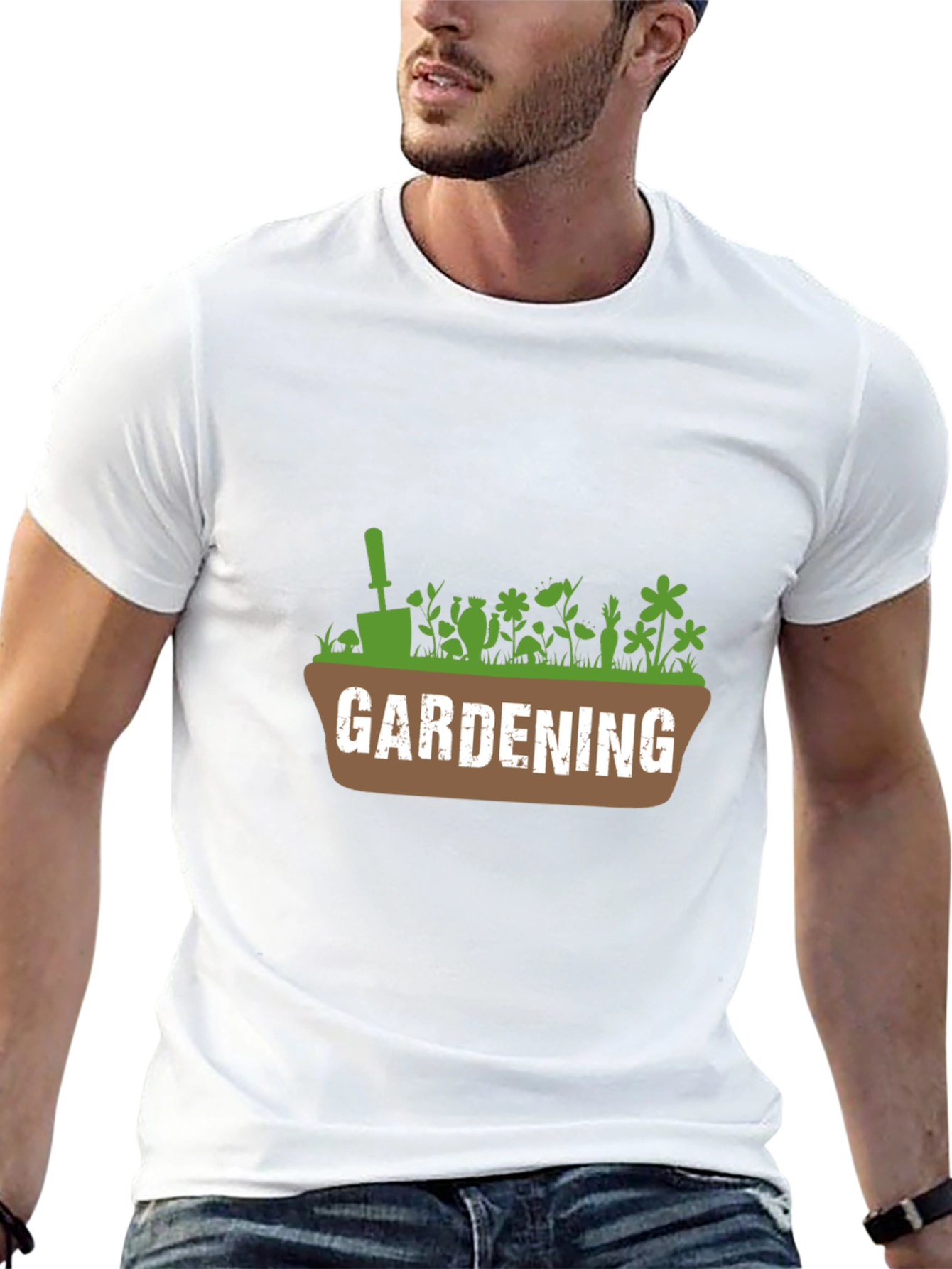 Gardening T-Shirt - Plants Flowers and Garden Tool