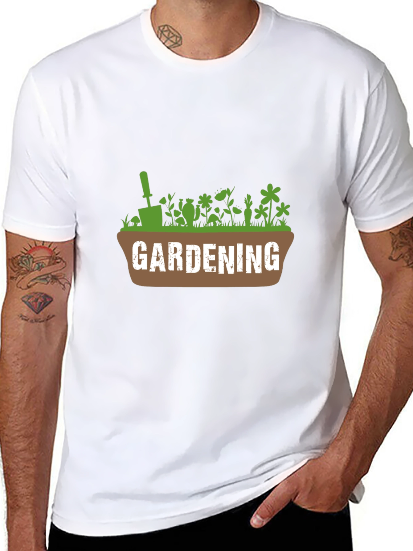 Gardening T-Shirt - Plants Flowers and Garden Tool