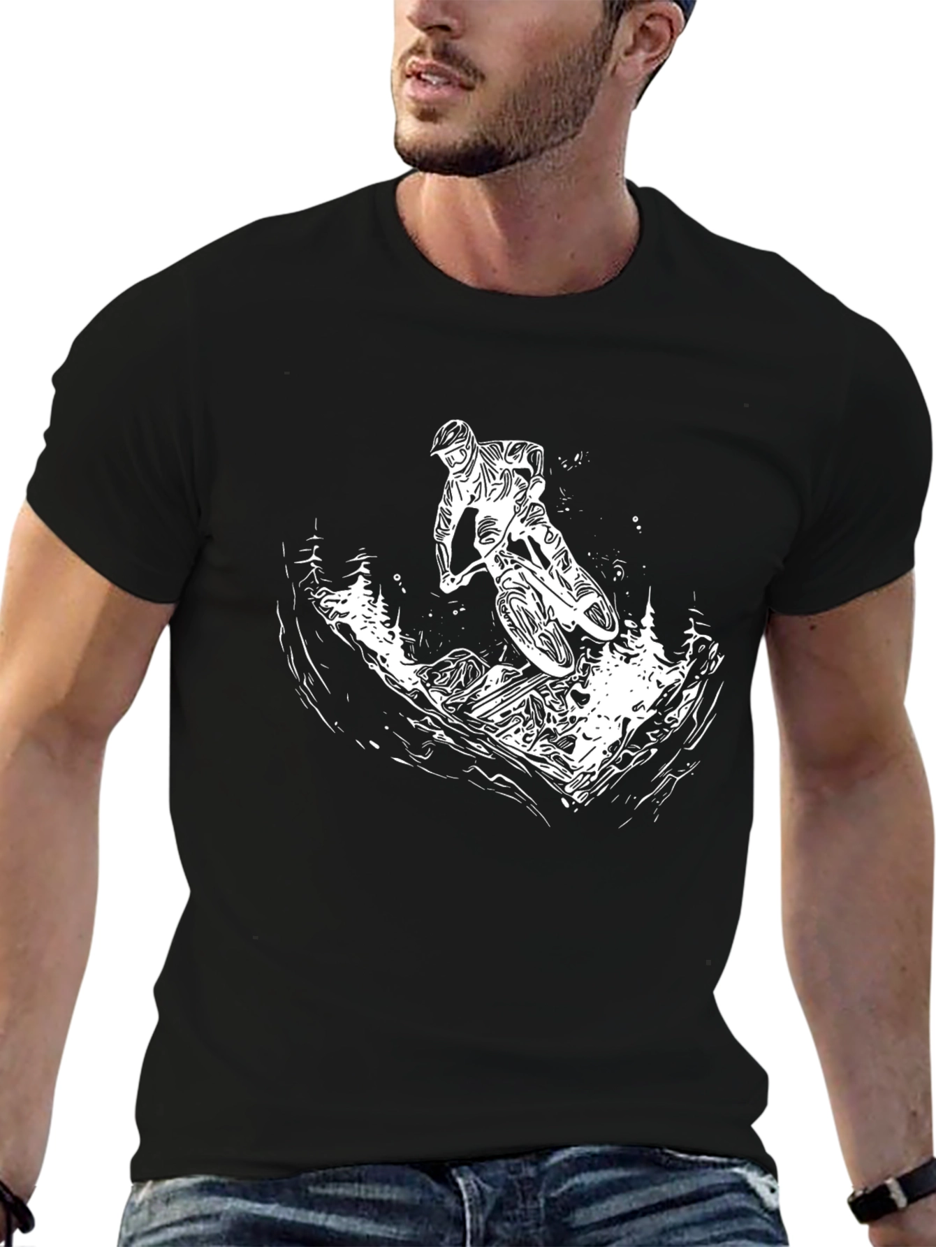 Mountain Bike Graphic T-Shirt - Ride in Style!