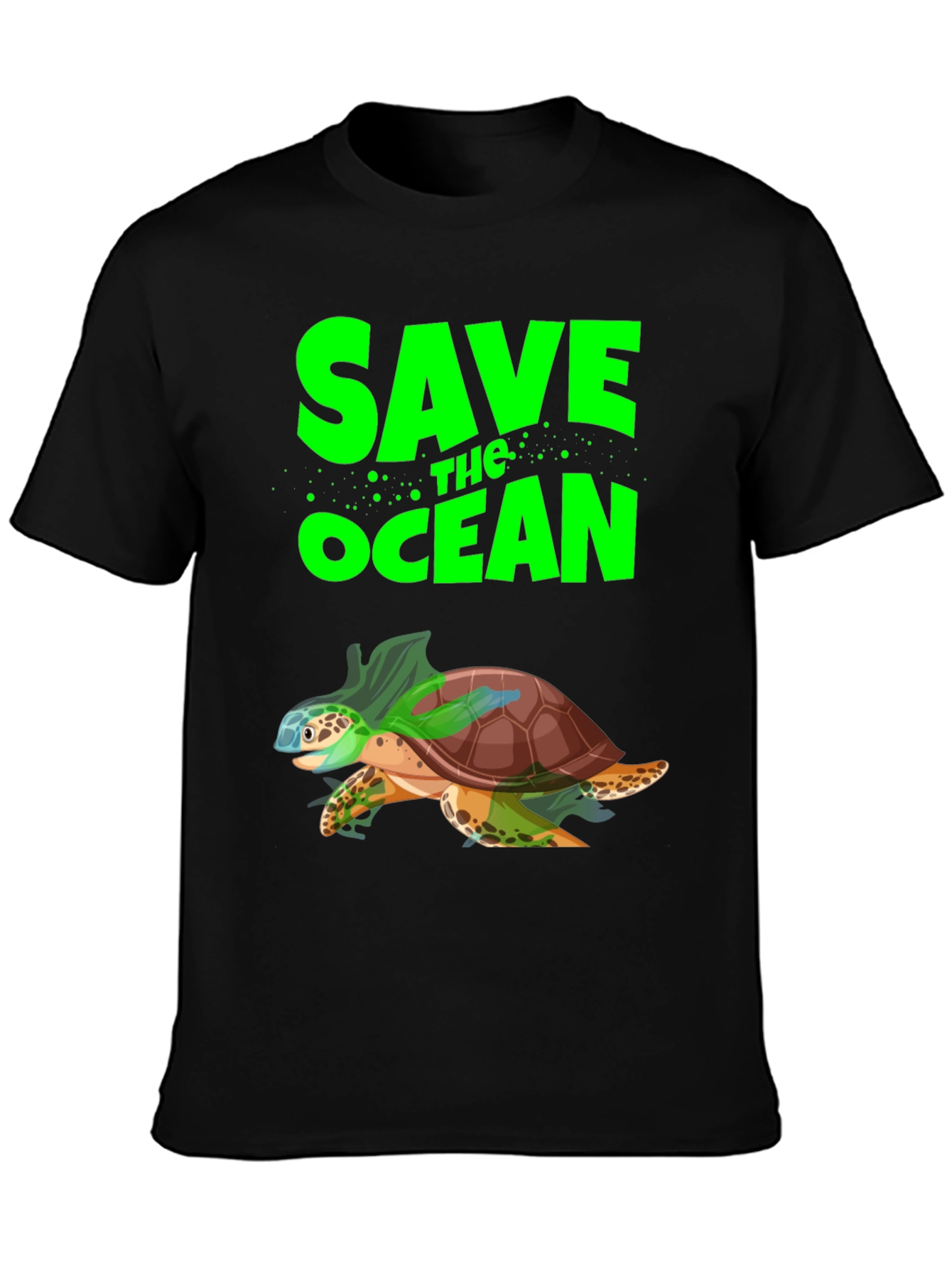 Save the Ocean Turtle Graphic Tee