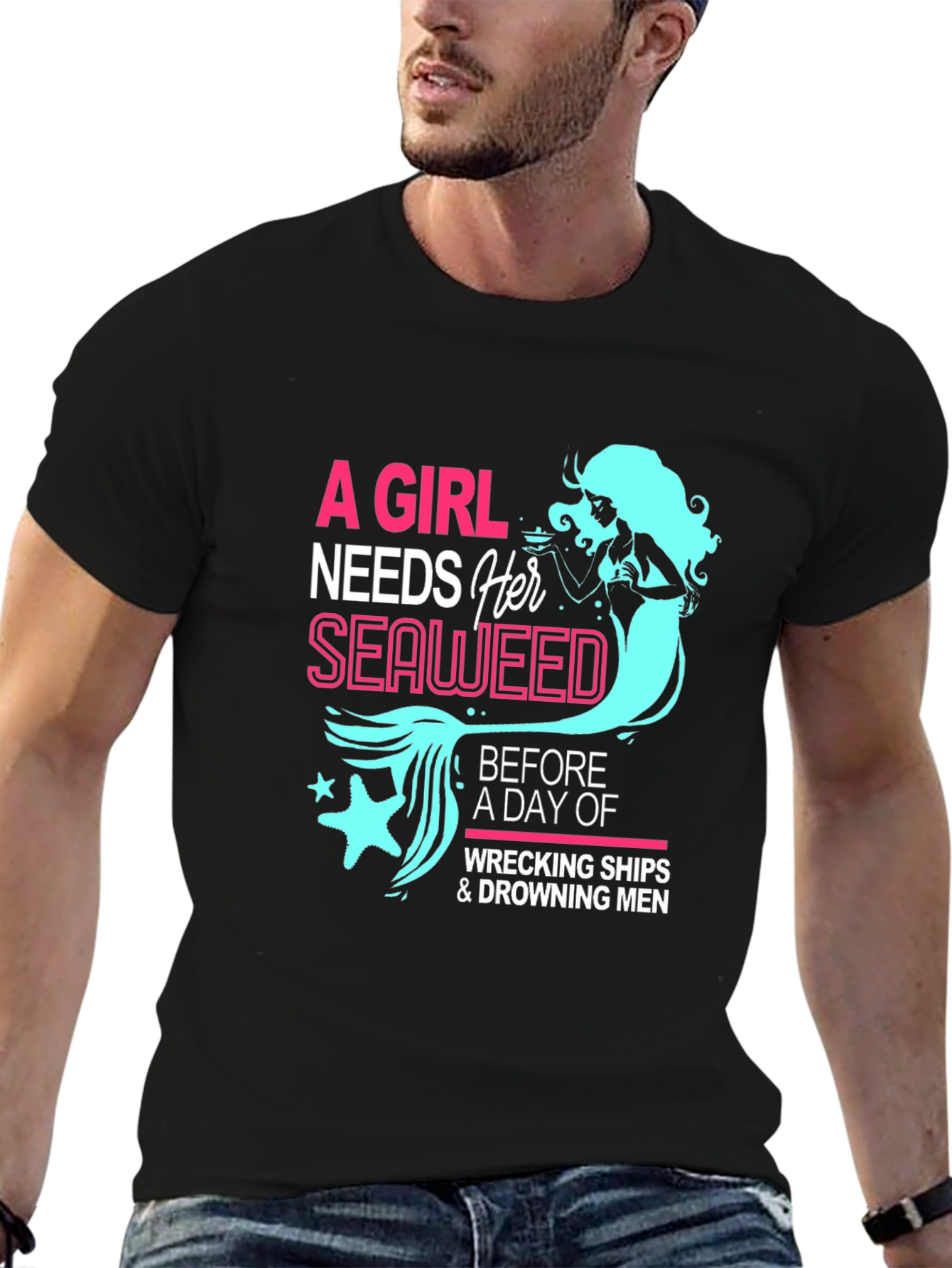 Mermaid Seaweed Graphic Tee