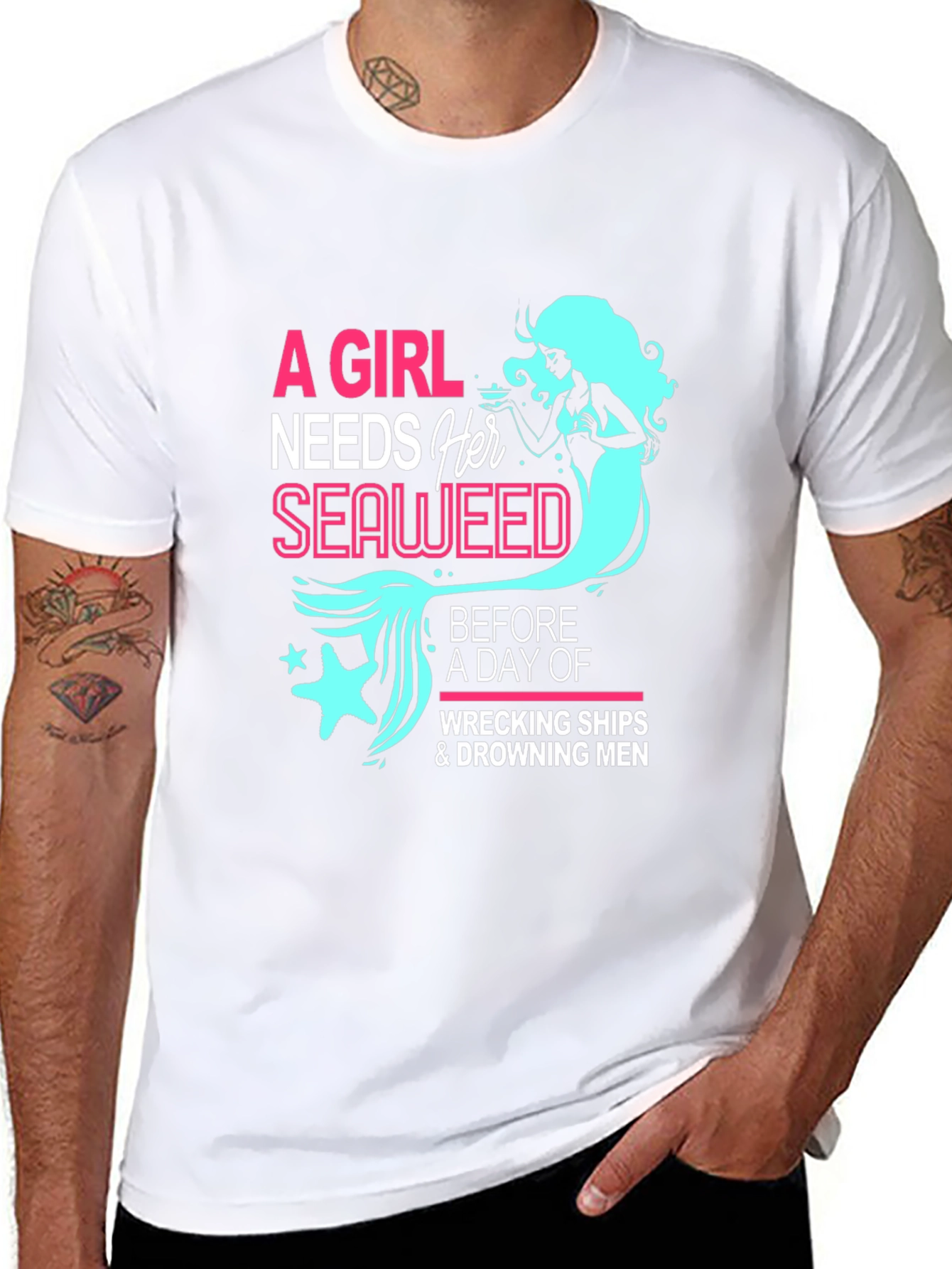 Mermaid Seaweed Graphic Tee