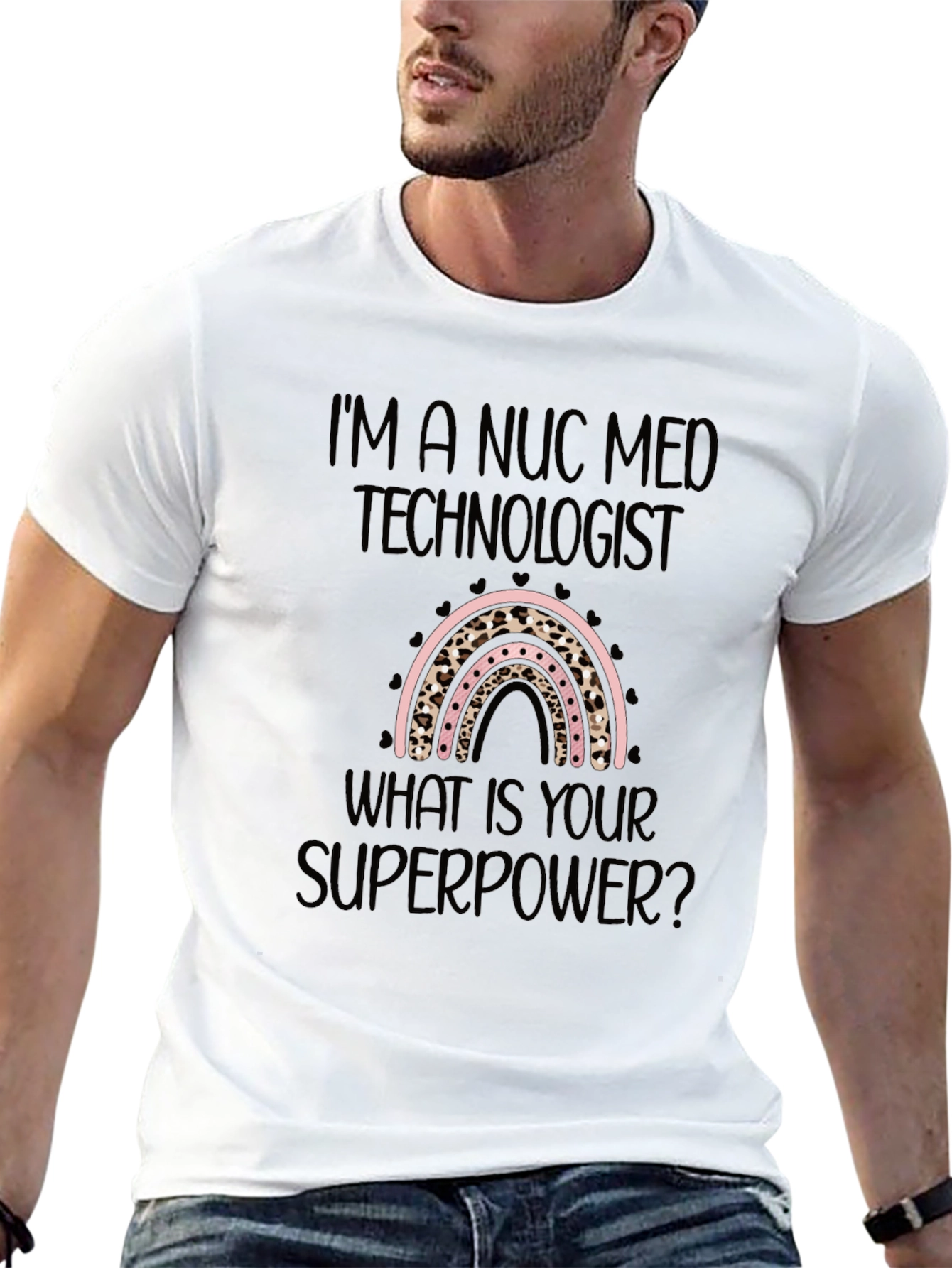 Nuc Med Technologist Superpower Black T-Shirt