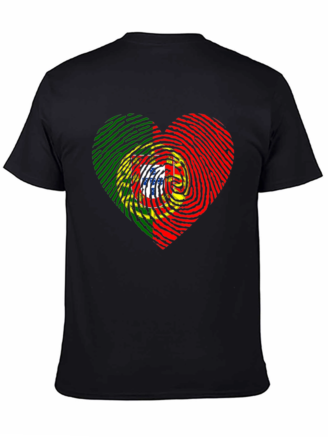 Portugal Fingerprint Heart T-Shirt