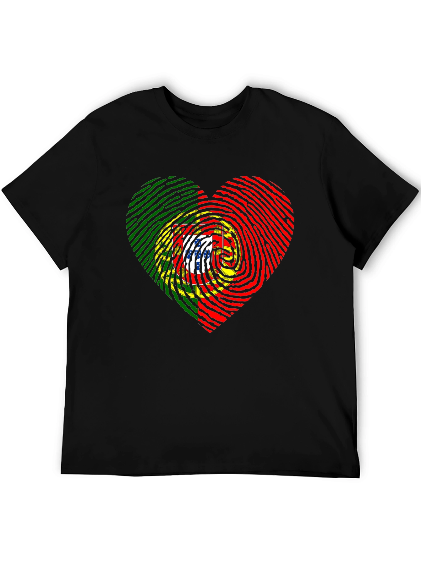 Portugal Fingerprint Heart T-Shirt