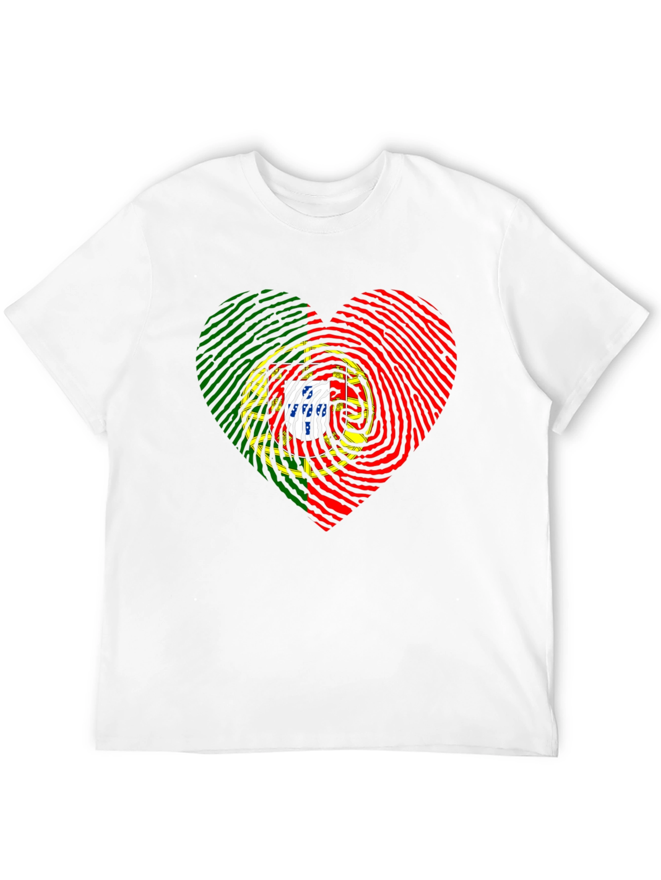 Portugal Fingerprint Heart T-Shirt