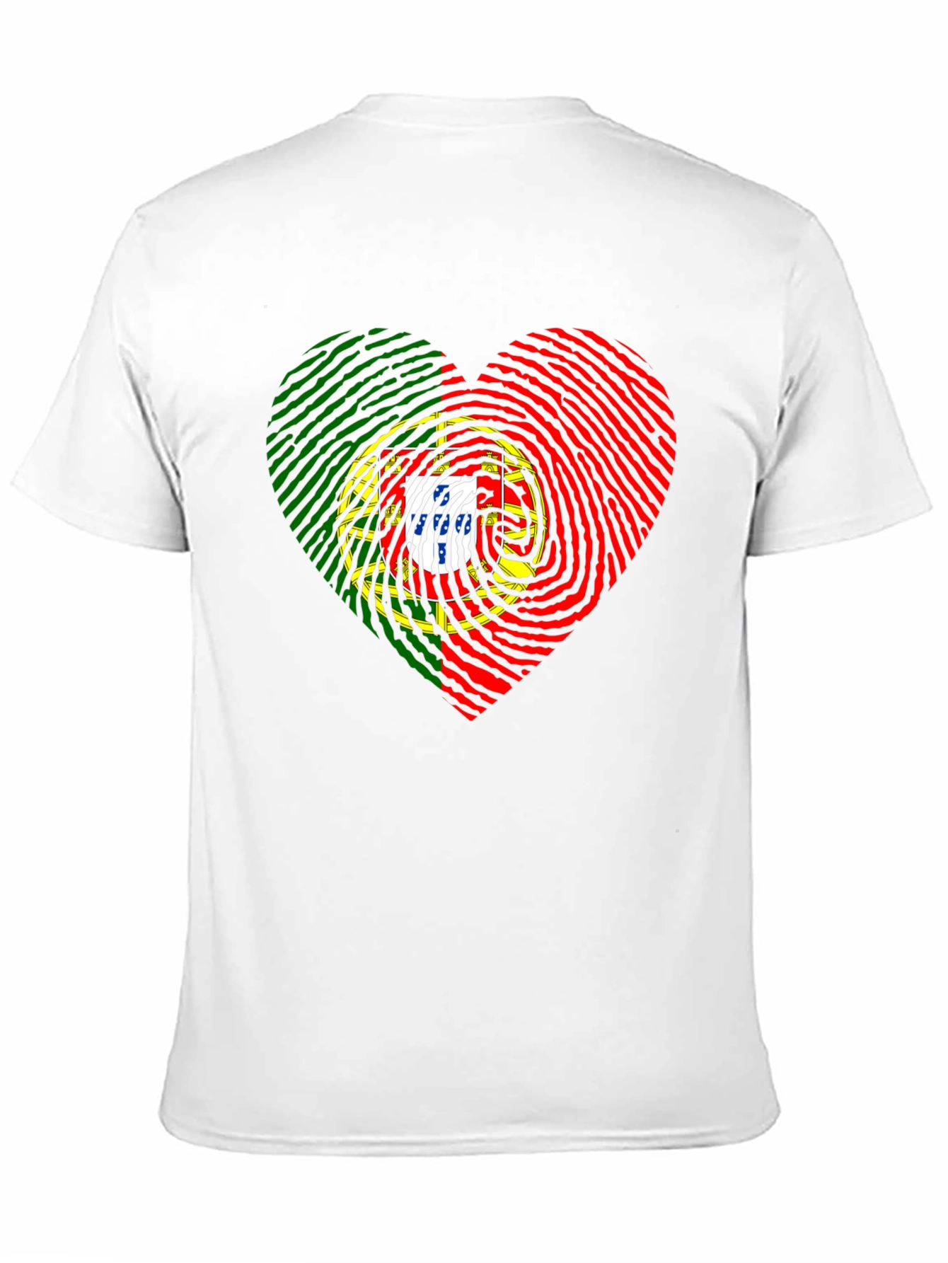 Portugal Fingerprint Heart T-Shirt