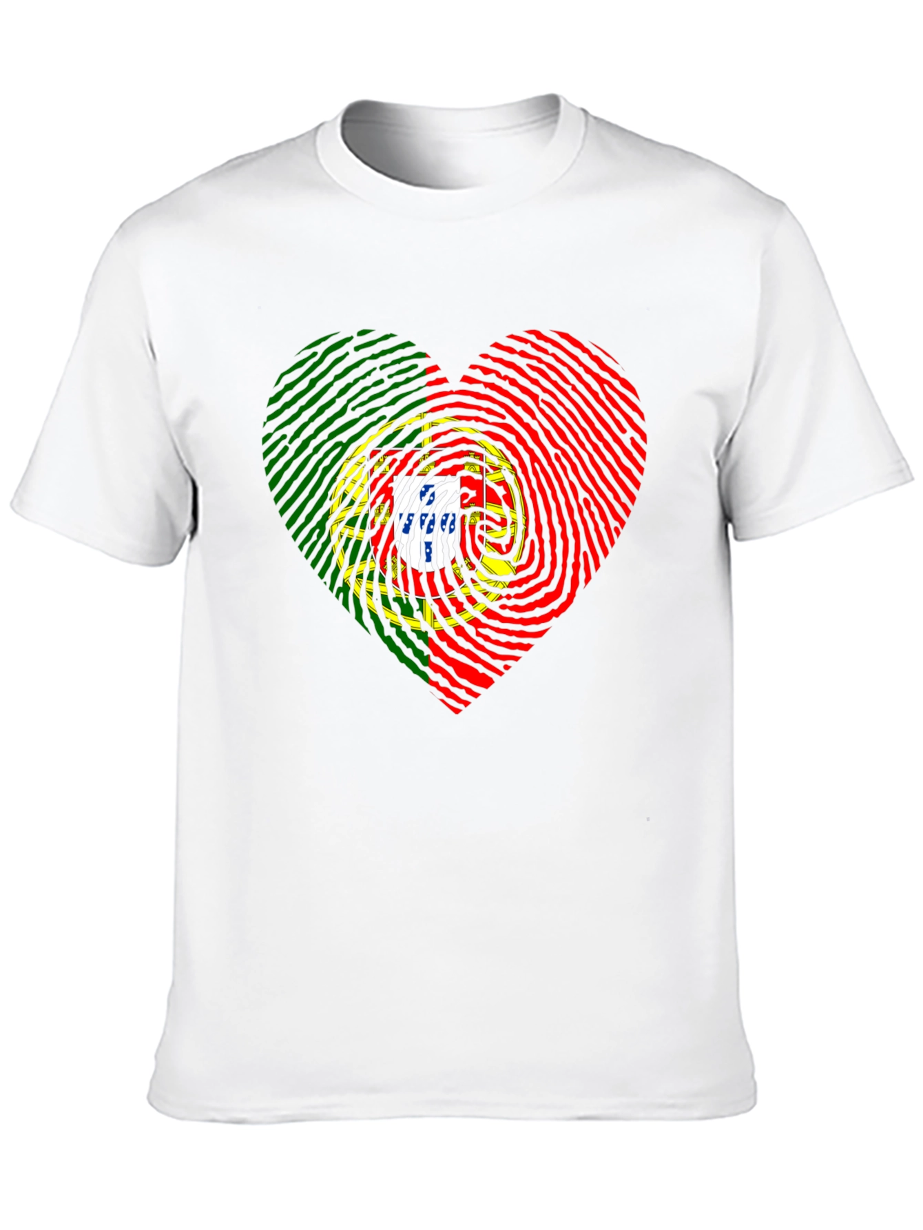 Portugal Fingerprint Heart T-Shirt