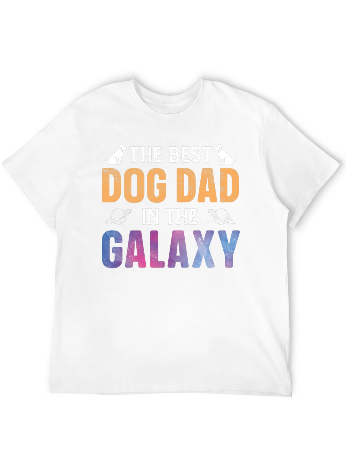 Best Dog Dad Galaxy T-Shirt