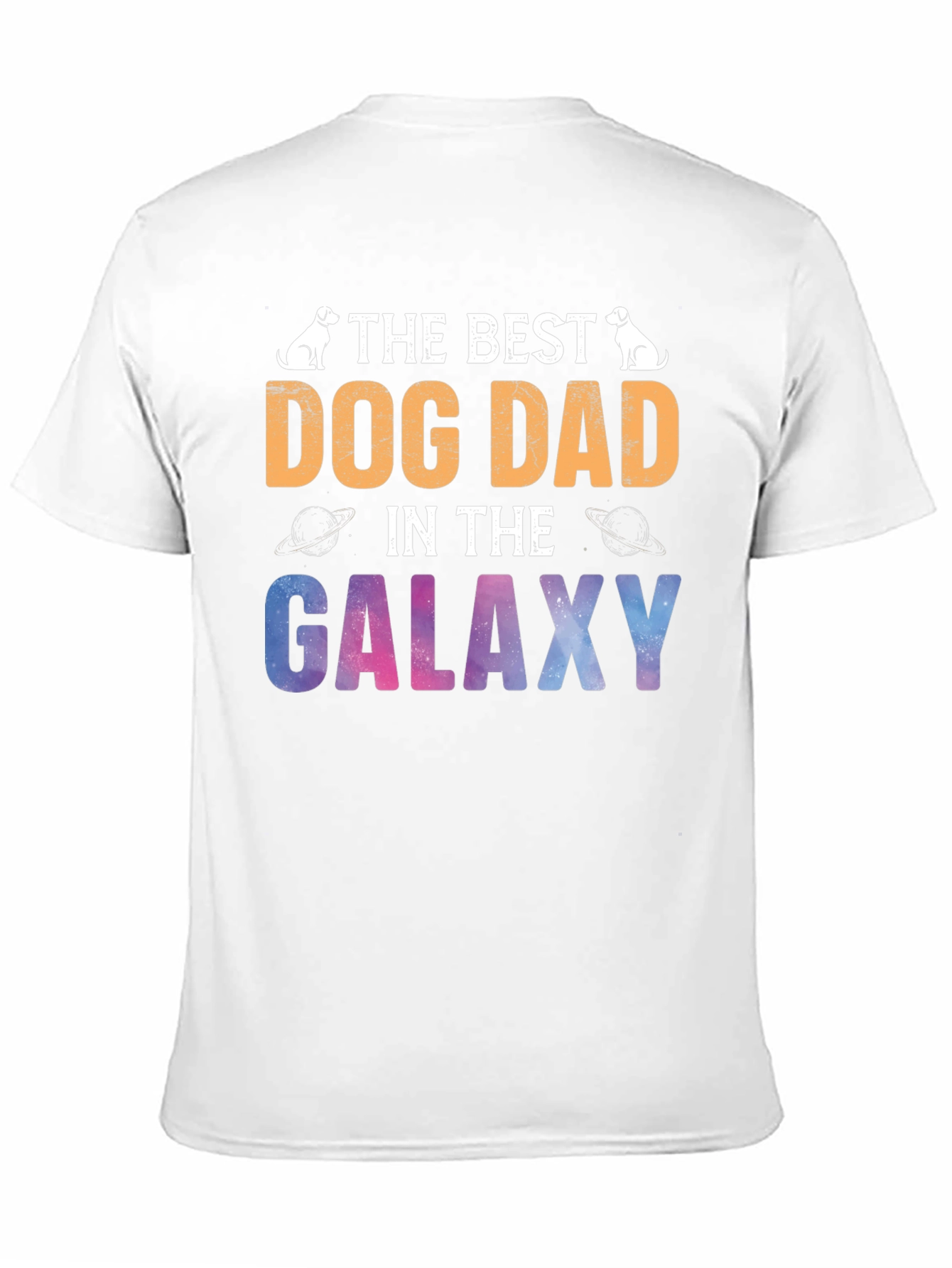 Best Dog Dad Galaxy T-Shirt