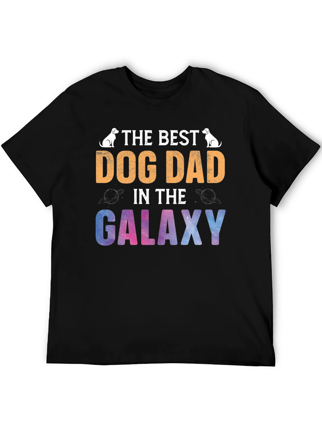 Best Dog Dad Galaxy T-Shirt