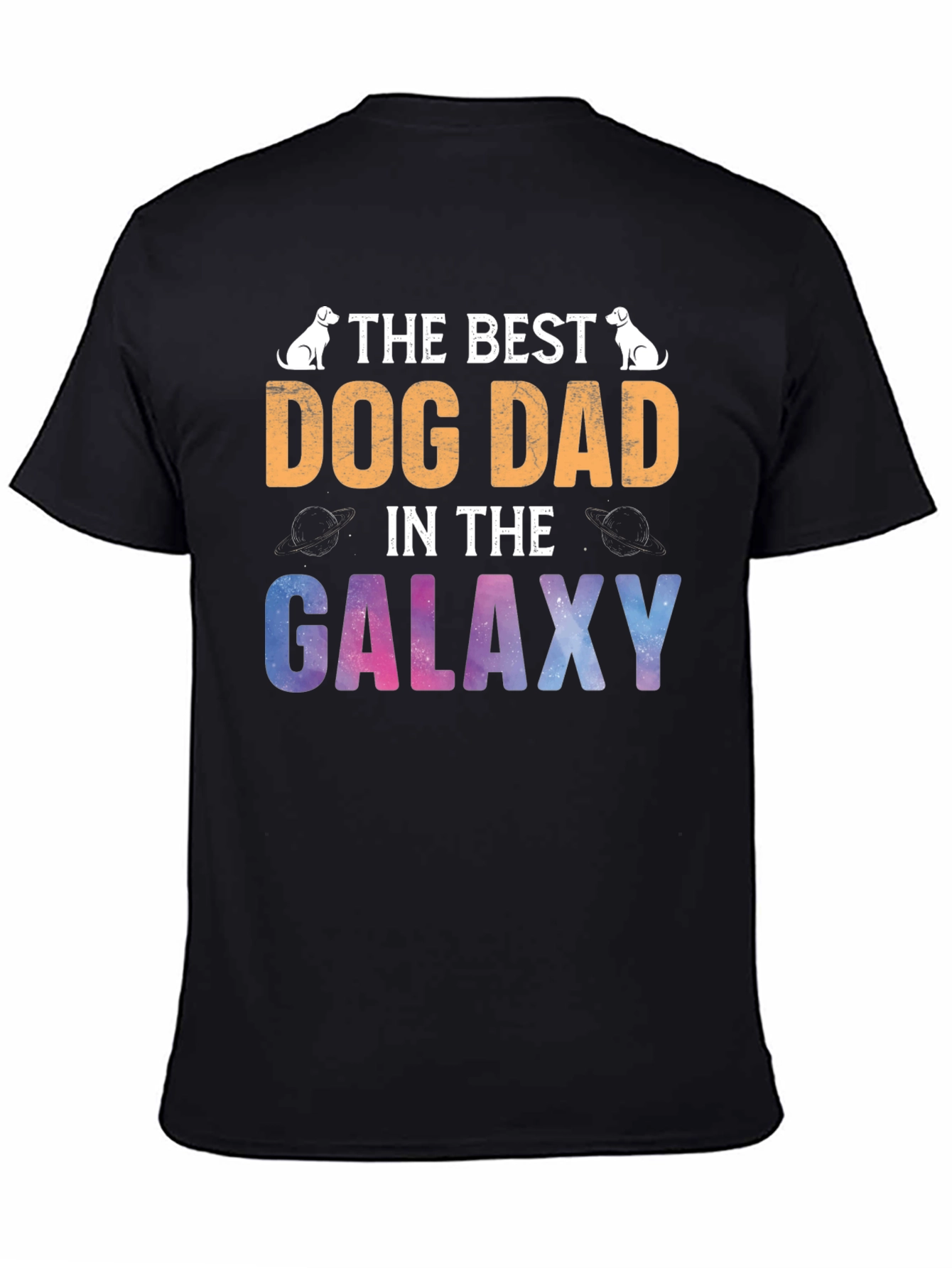 Best Dog Dad Galaxy T-Shirt