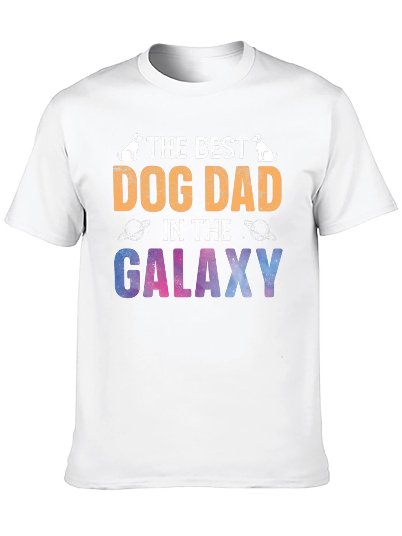 Best Dog Dad Galaxy T-Shirt
