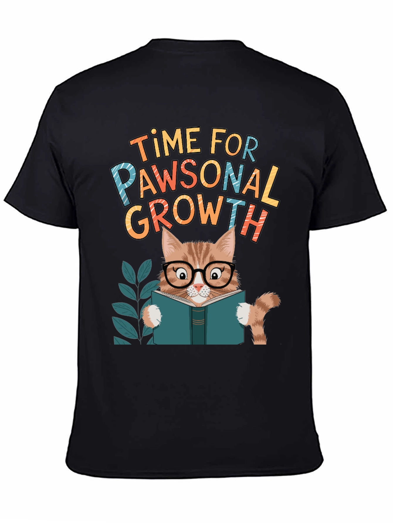 Pawsonal Growth T-Shirt - Cat Lover Tee