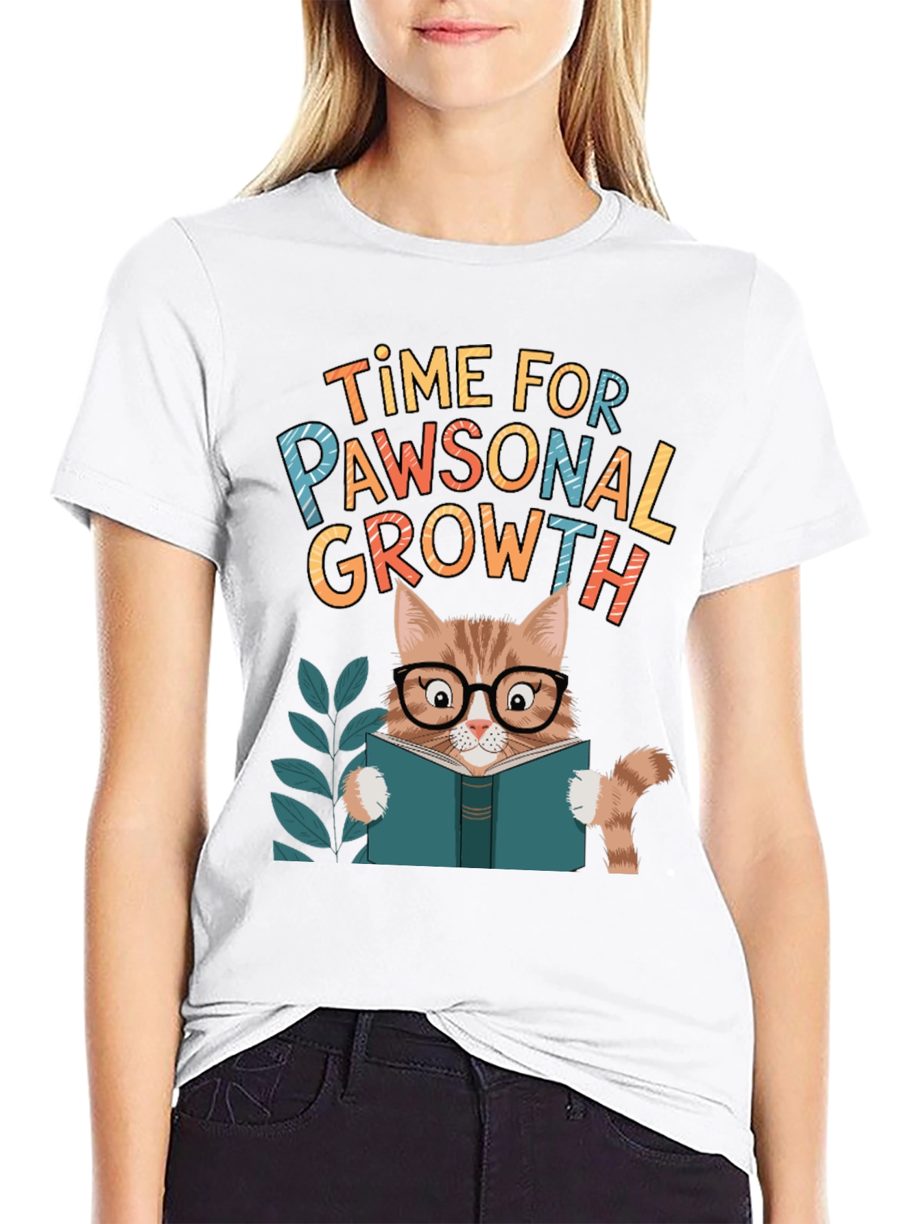Pawsonal Growth T-Shirt - Cat Lover Tee