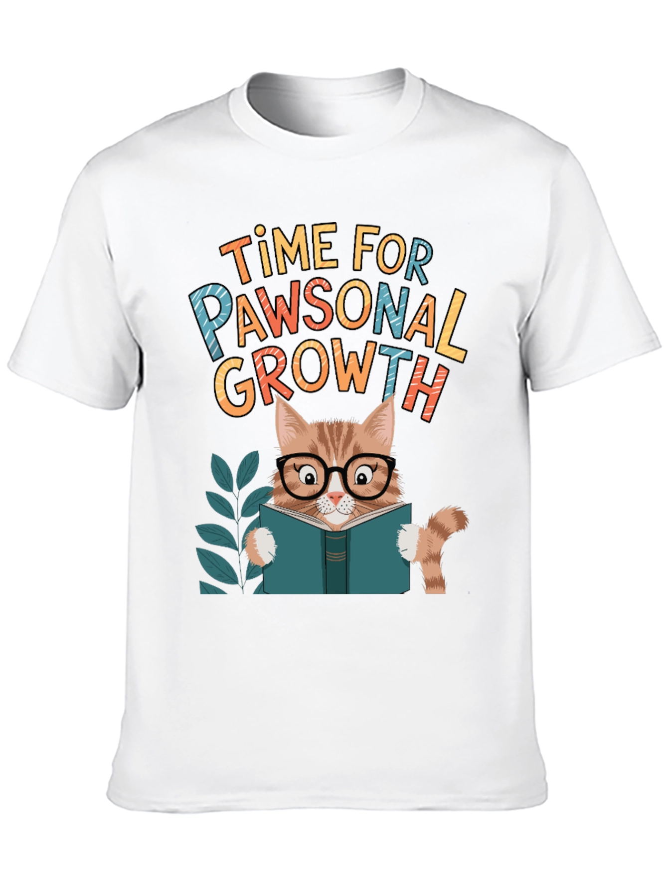 Pawsonal Growth T-Shirt - Cat Lover Tee