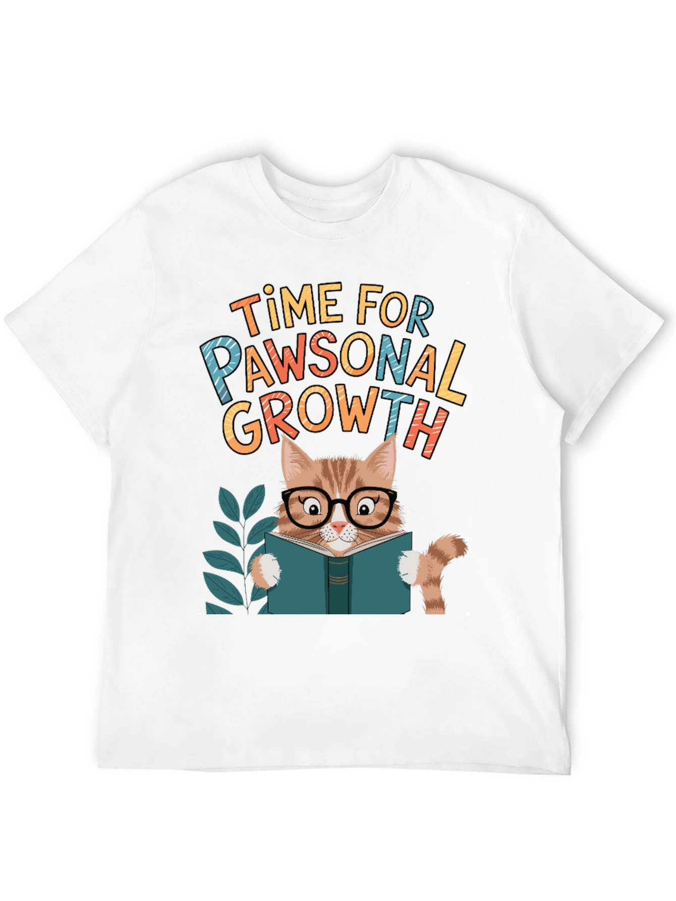 Pawsonal Growth T-Shirt - Cat Lover Tee