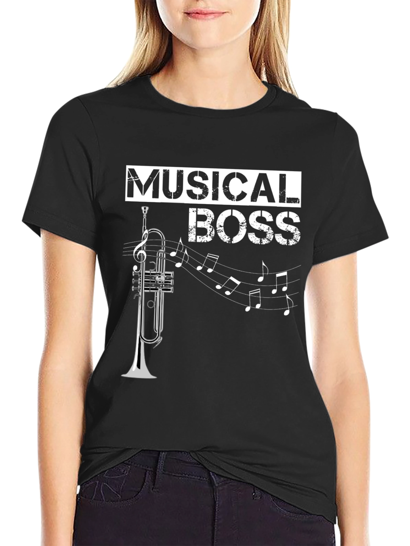 Musical Boss T-Shirt: Trumpet Design
