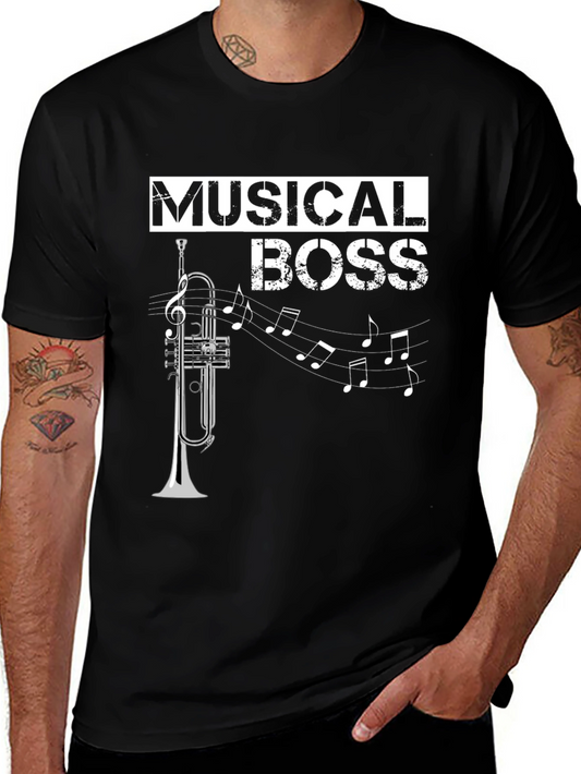 Musical Boss T-Shirt: Trumpet Design