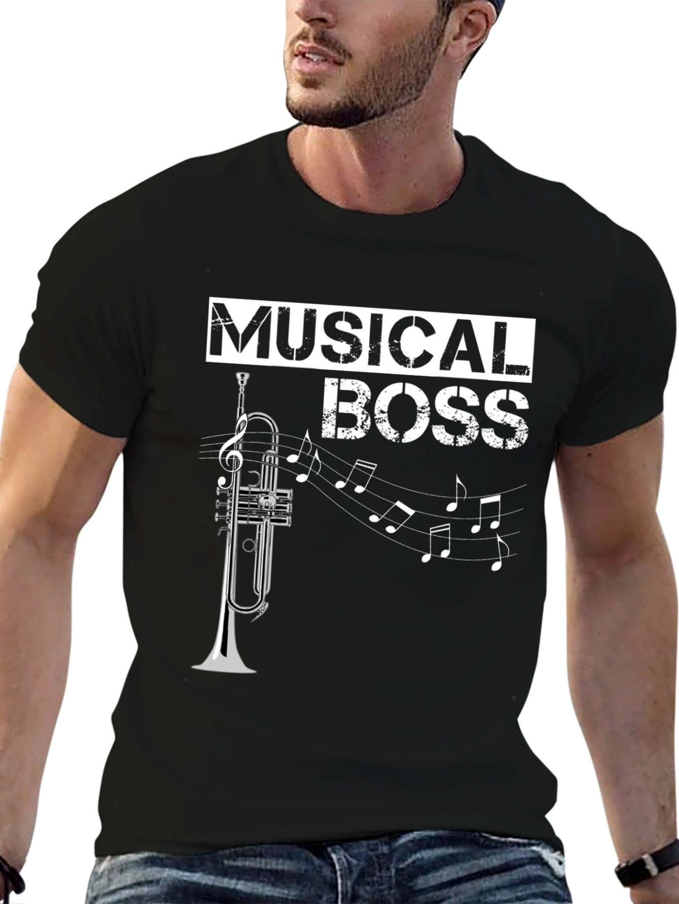 Musical Boss T-Shirt: Trumpet Design
