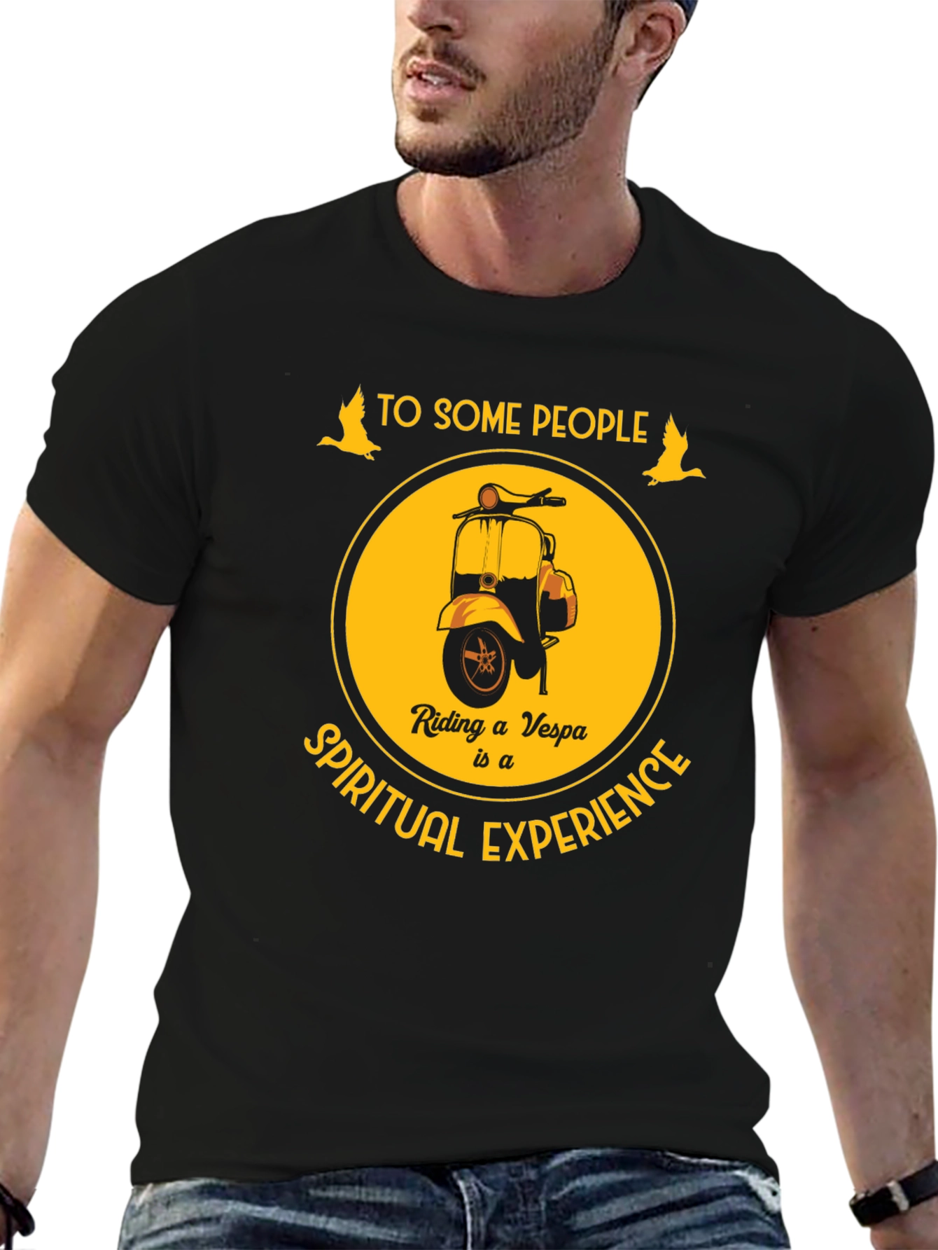 Vespa Spiritual Experience Graphic T-Shirt