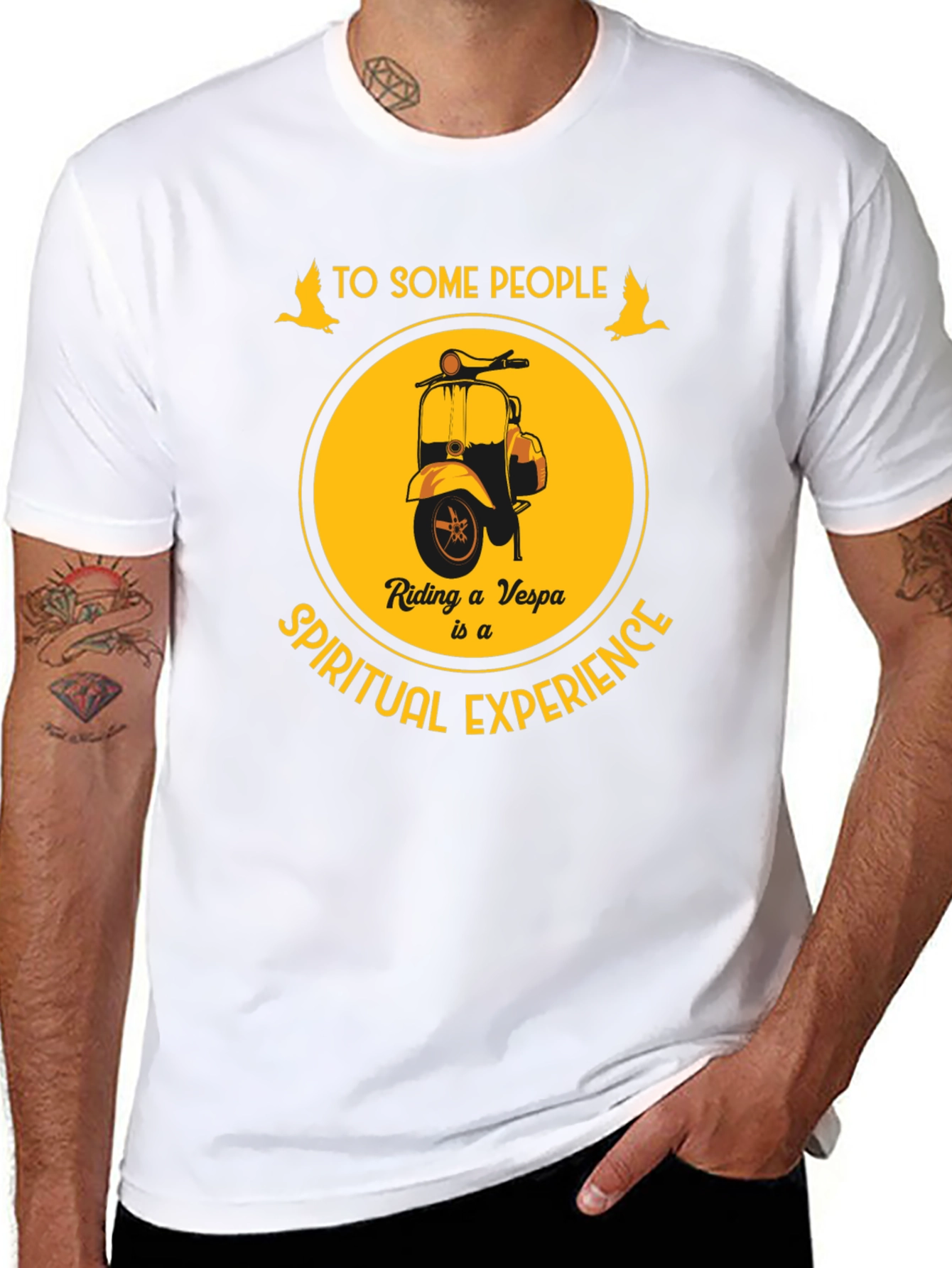 Vespa Spiritual Experience Graphic T-Shirt