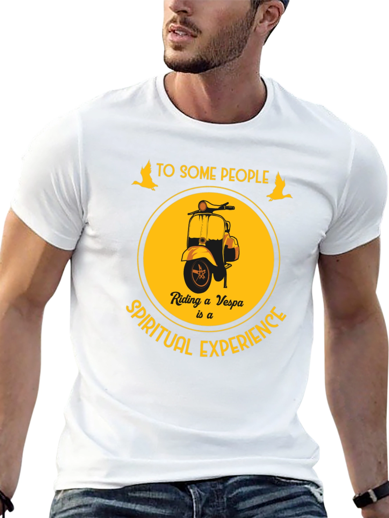 Vespa Spiritual Experience Graphic T-Shirt