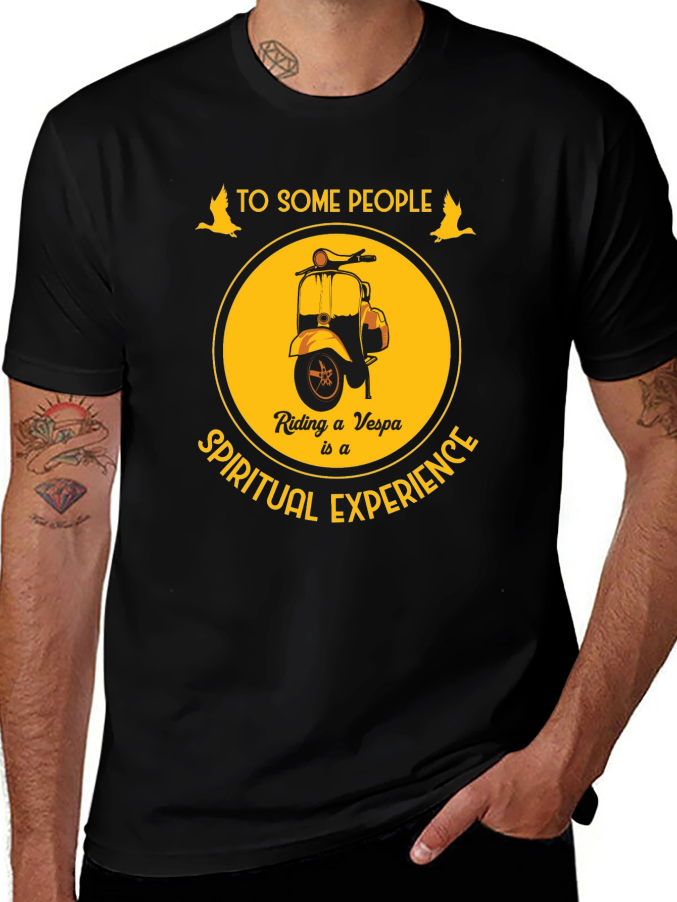 Vespa Spiritual Experience Graphic T-Shirt