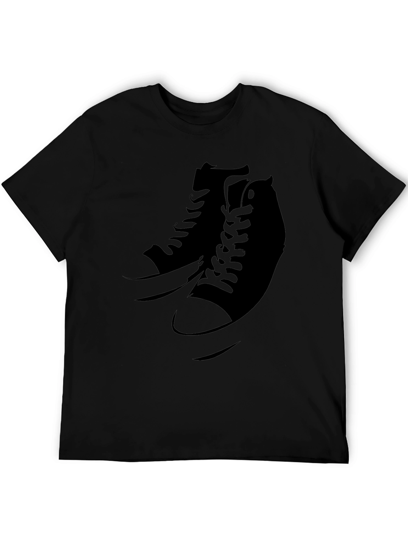 Cool Sneaker Graphic Black T-Shirt