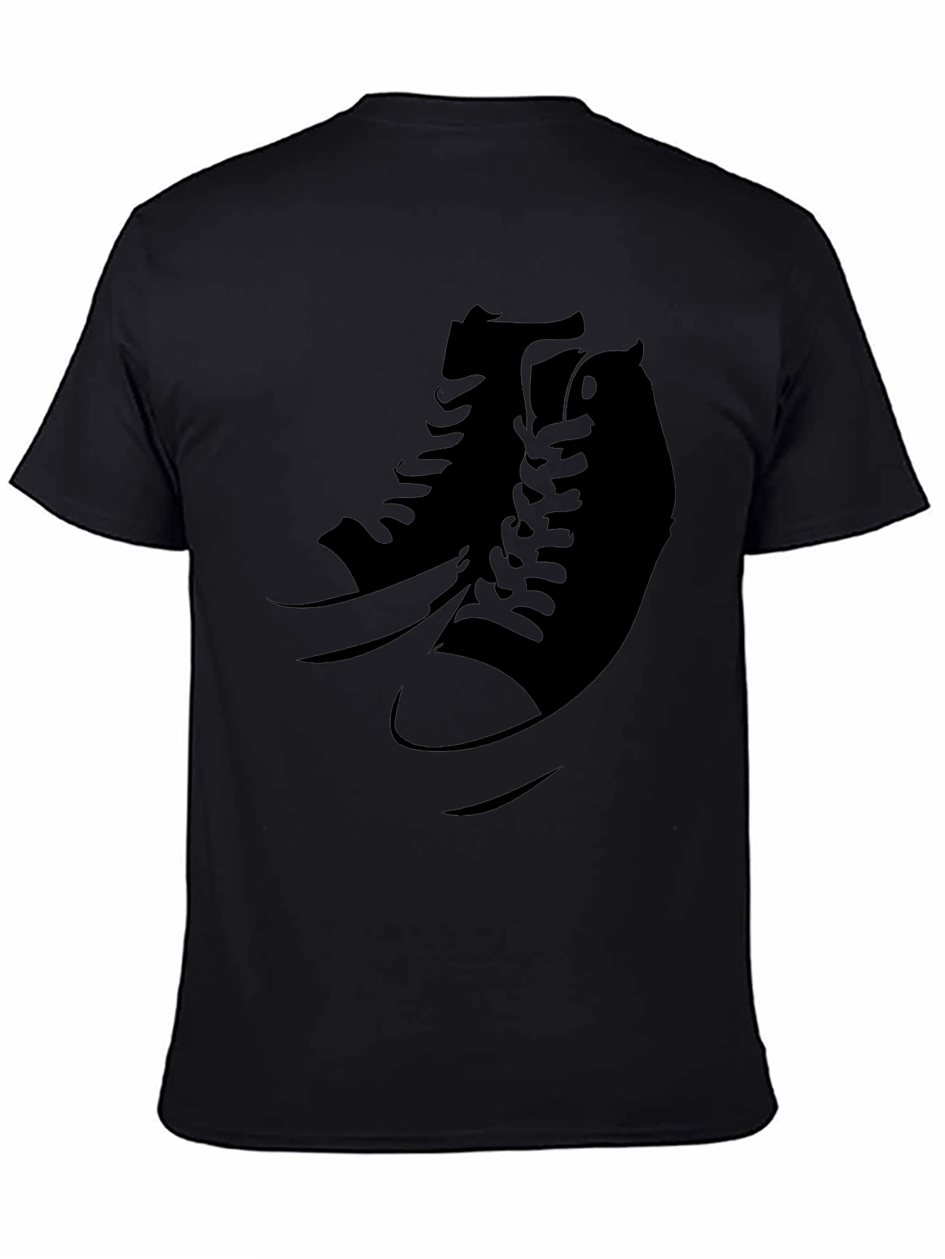 Cool Sneaker Graphic Black T-Shirt